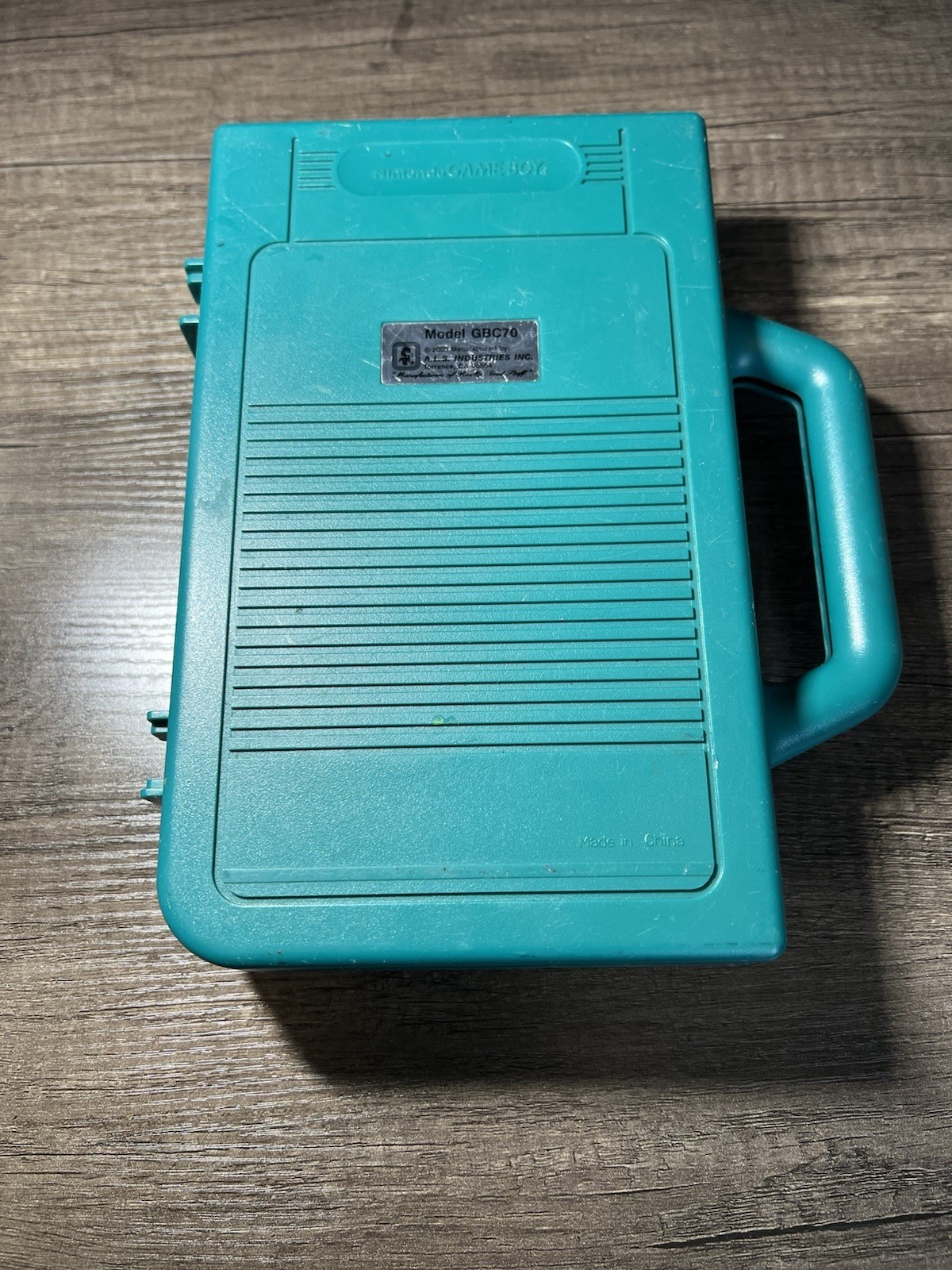 Nintendo Game Boy Color Teal Handheld Console CGB-001 Bundle w/ Case & 2 Games