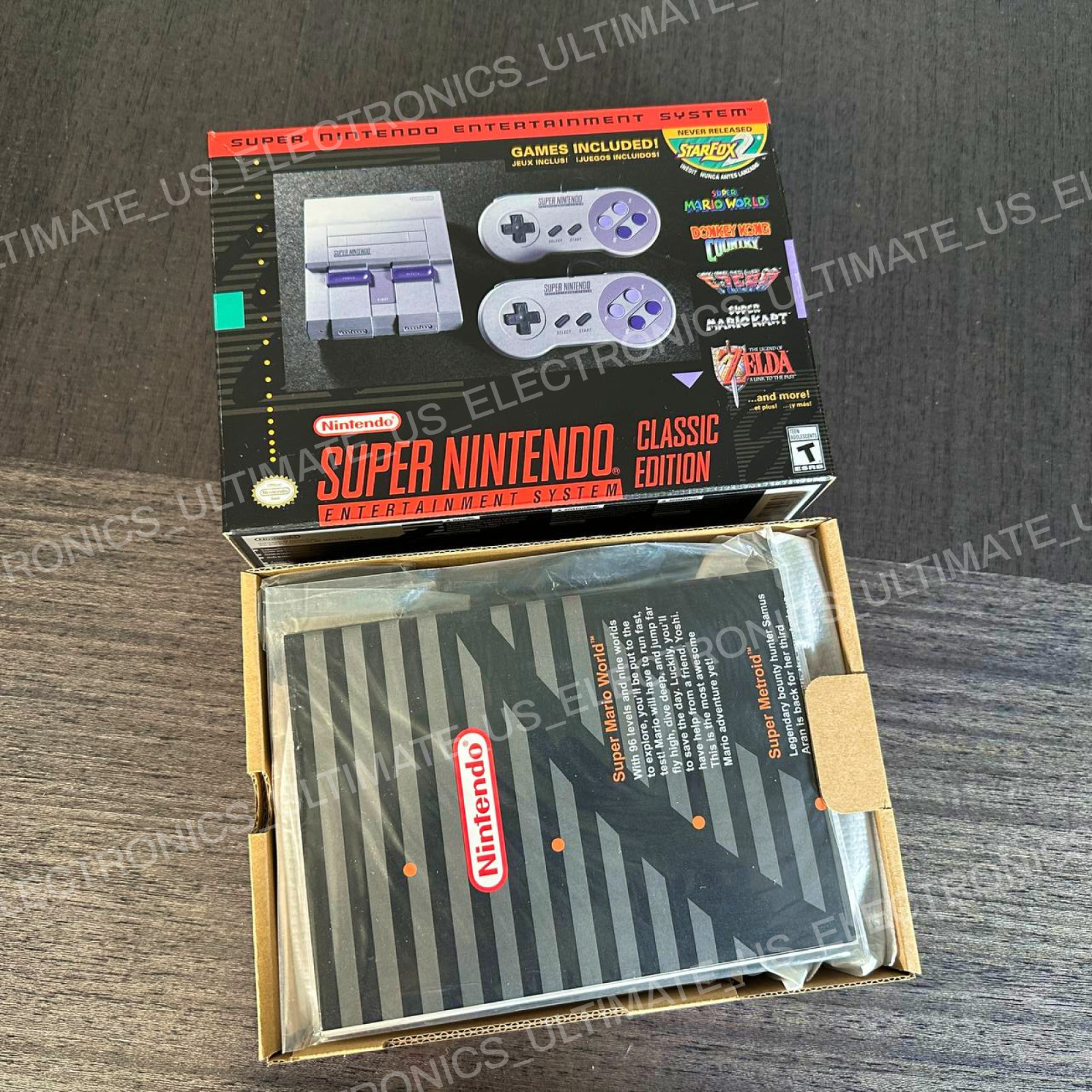Authentic SNES Super Nintendo Classic Mini Super Entertainment System 21 Games
