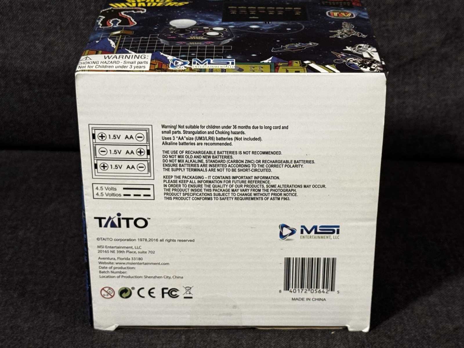 NEW Space Invaders Plug and Play TV Arcade Game MSI Entertainment Taito 2016
