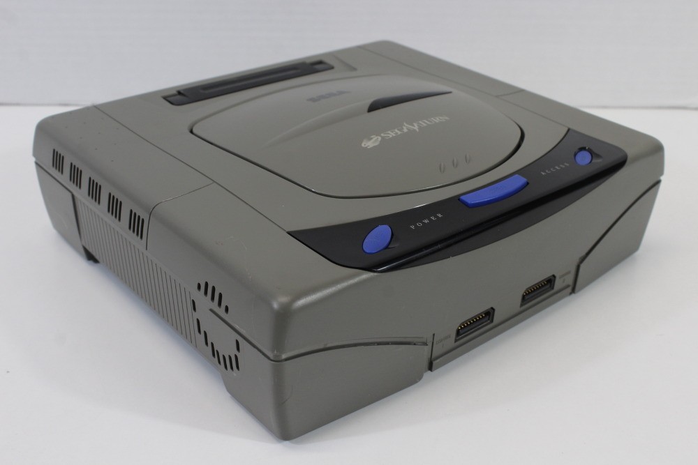 SEGA Saturn Gray Console Controller x2 AC AV HST-3200 SS JP Japan WORKING A VG