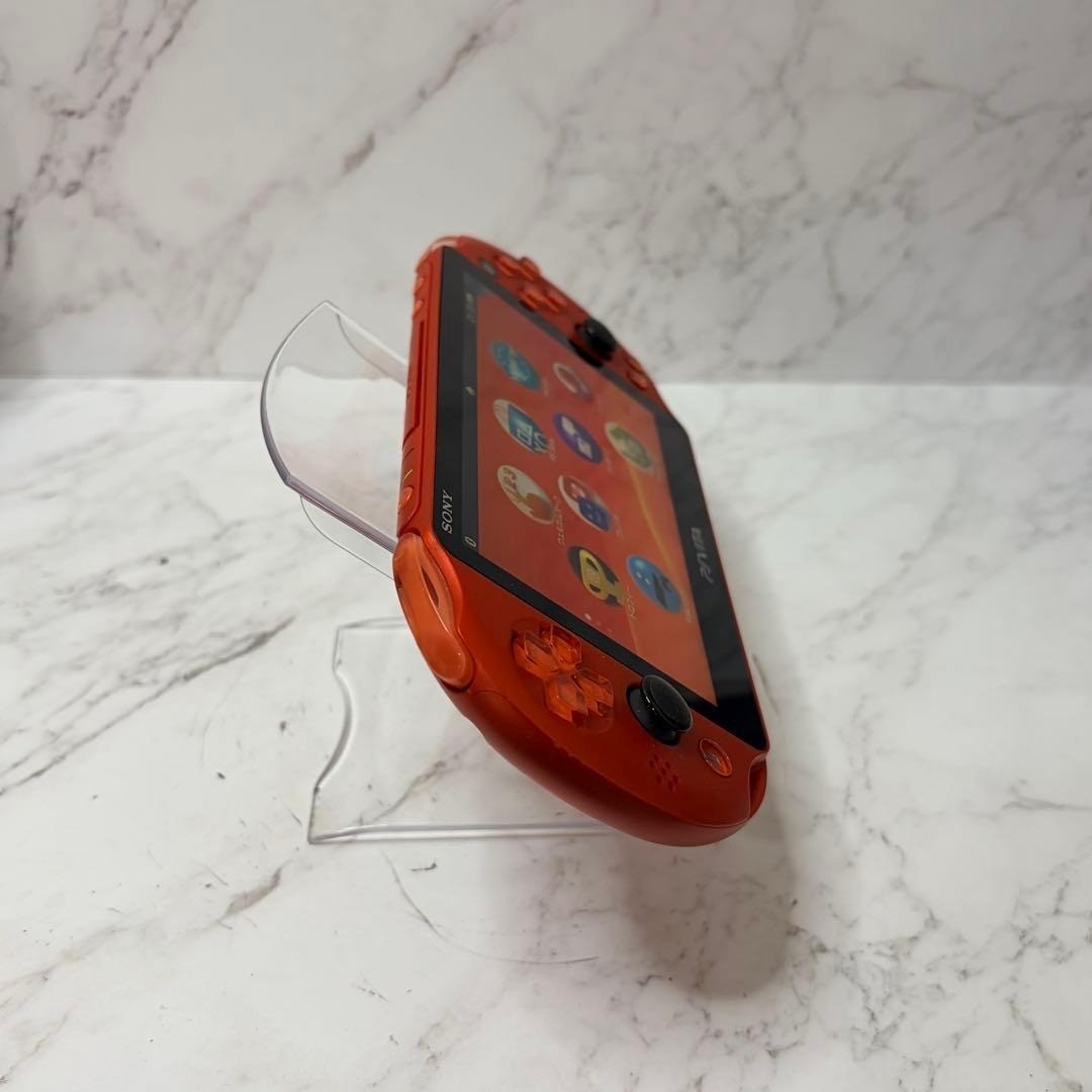 Sony PS Vita Playstation PSV Metallic Orange PCH-2000 Console only Used Tested