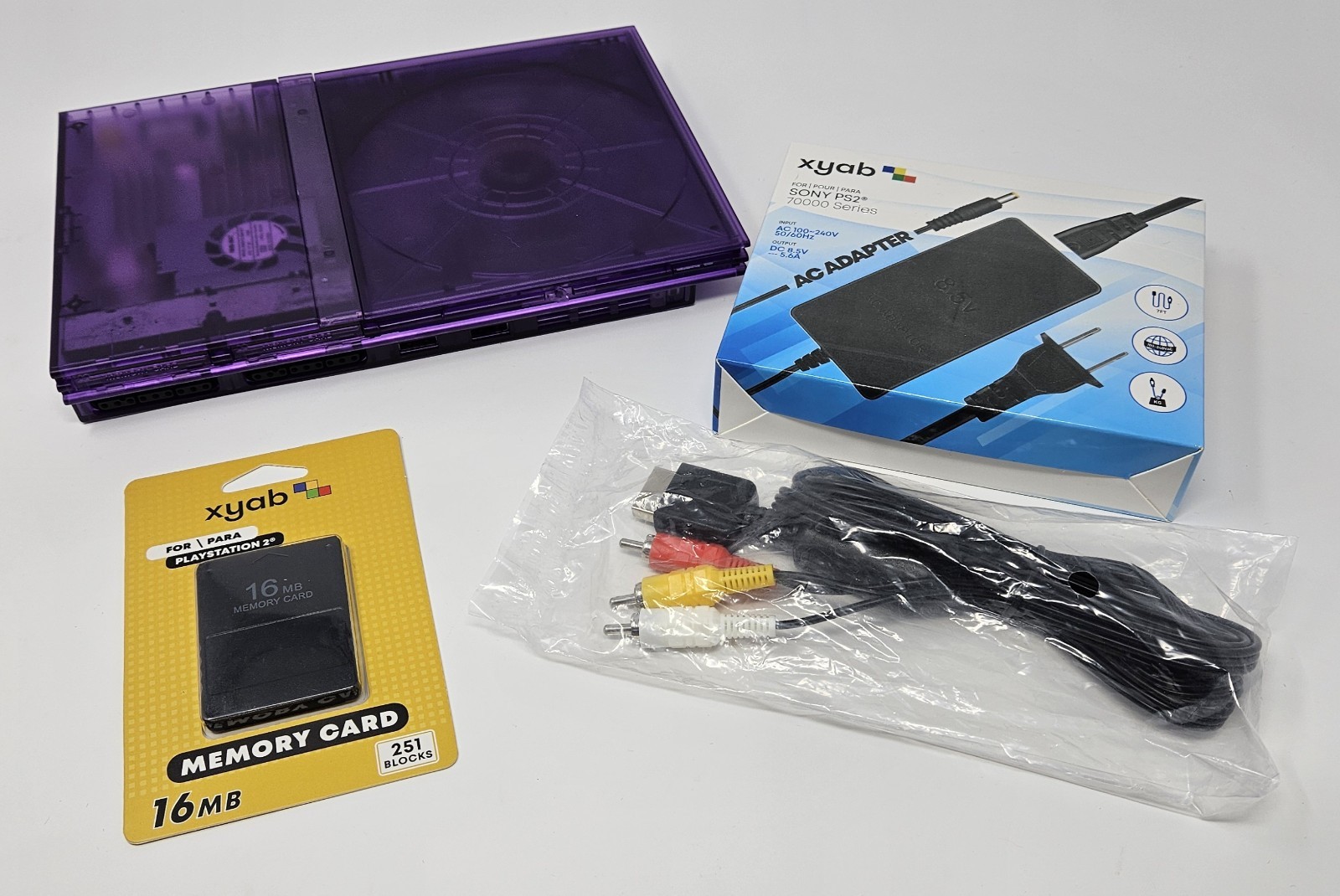 Sony PlayStation 2 Slim Console PS2 Clear Purple