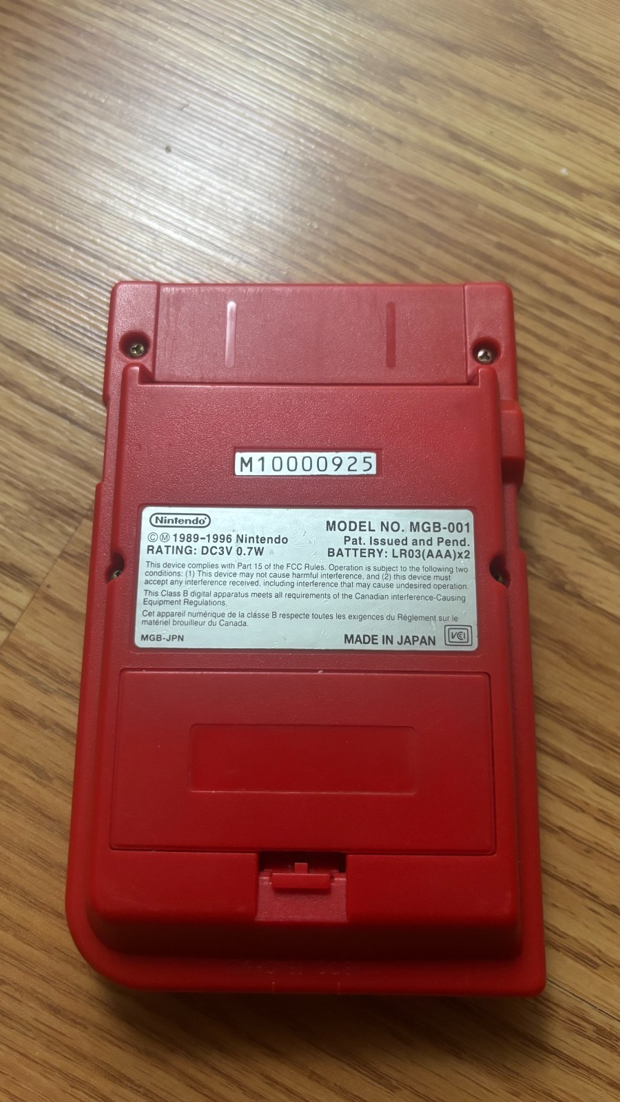 Nintendo Gameboy Pocket Red GBP – IPS Screen Upgrade + Super Mario World