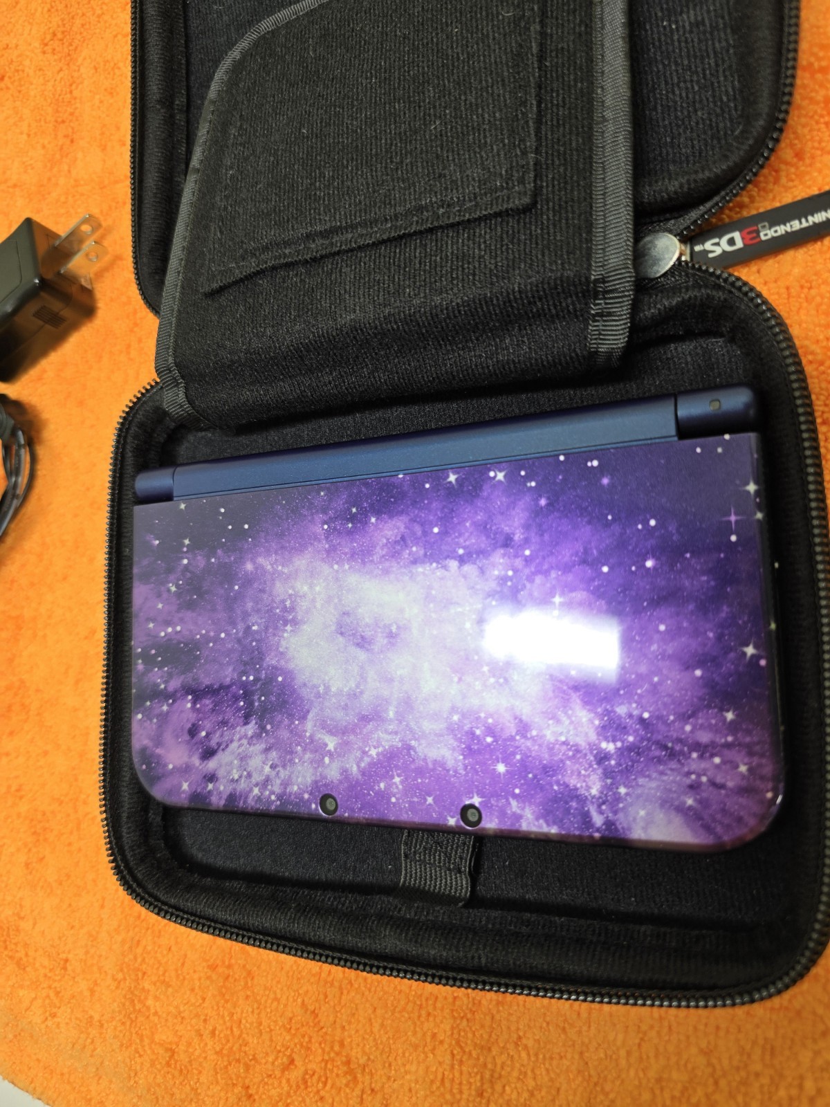 Nintendo 3DS XL Galaxy Edition Handheld System Purple Bundle Games Excellent Lot