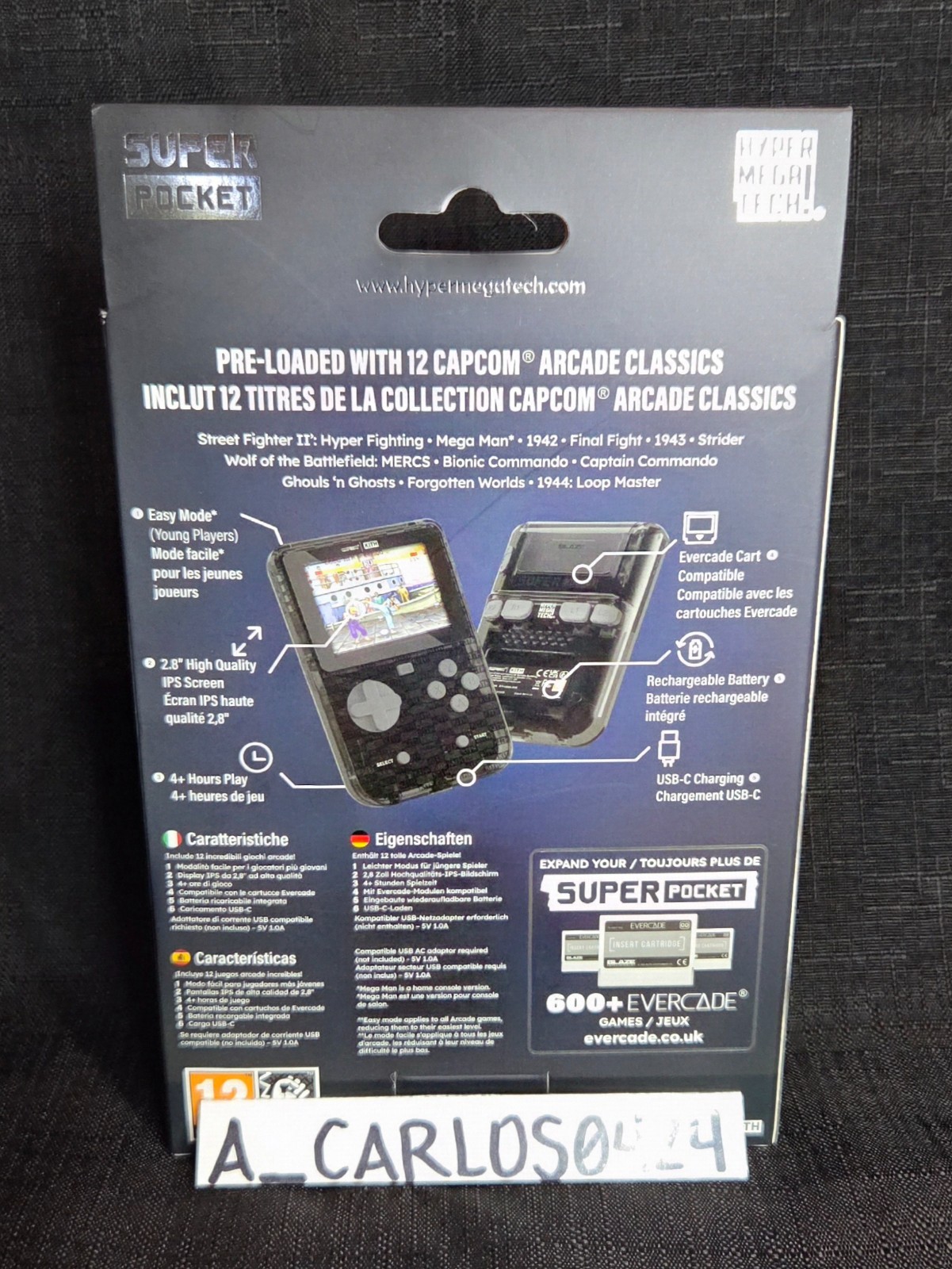 NEW | Capcom x Kith for Hyper Mega Tech Super Pocket | Clear | fgkit2hmtusa