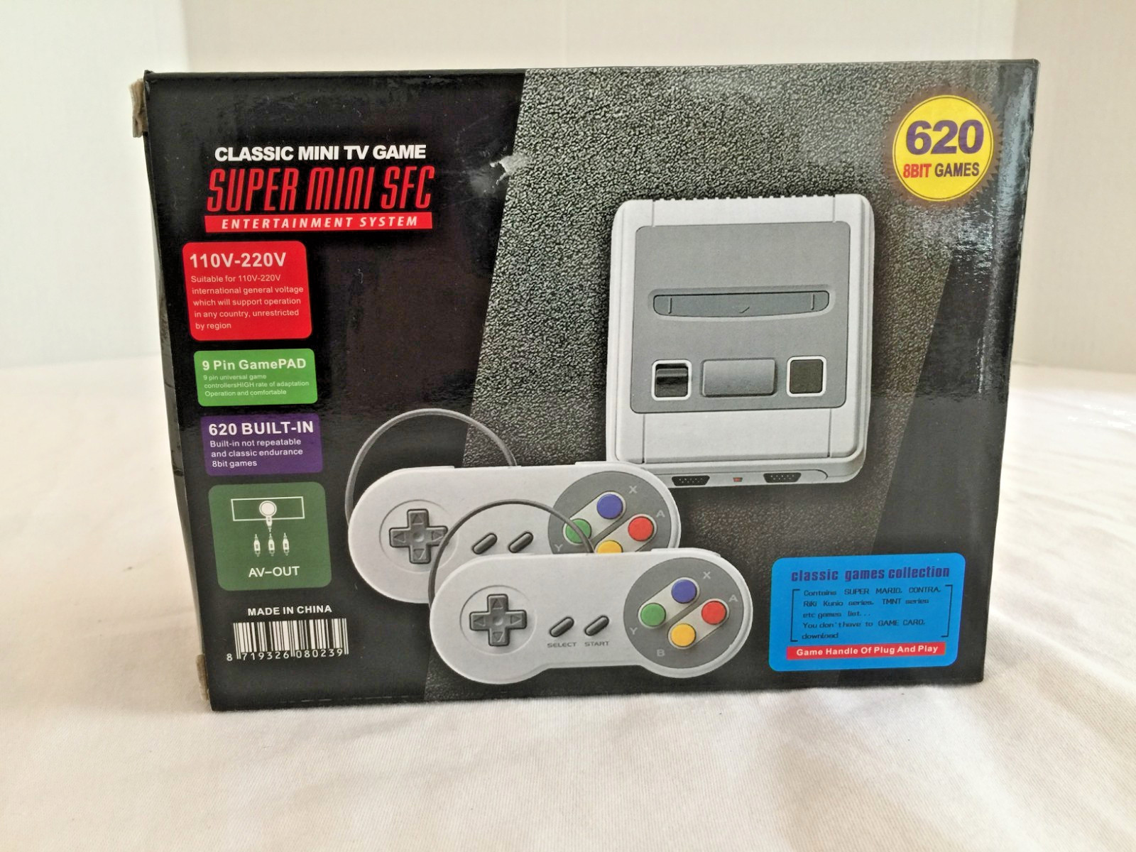CLASSIC MINI TV GAME SUPER MINI SFC ENTERTAINMENT SYSTEM- NEW IN BOX