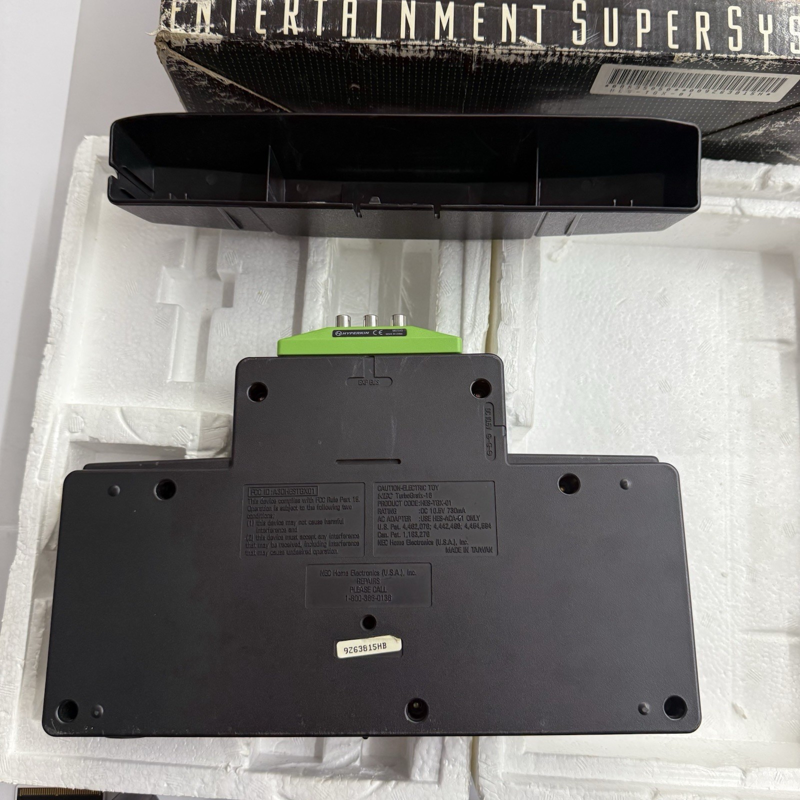 Tg16 – NEC TurboGrafx-16 System Black Console *Not complete* W/ Box Tested Works