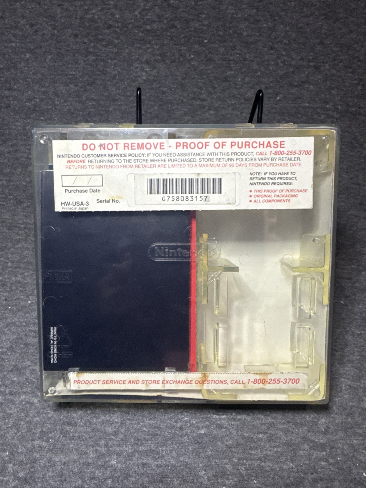 Nintendo Gameboy Clear Transparent Play It Loud DMG-01 And Case 3