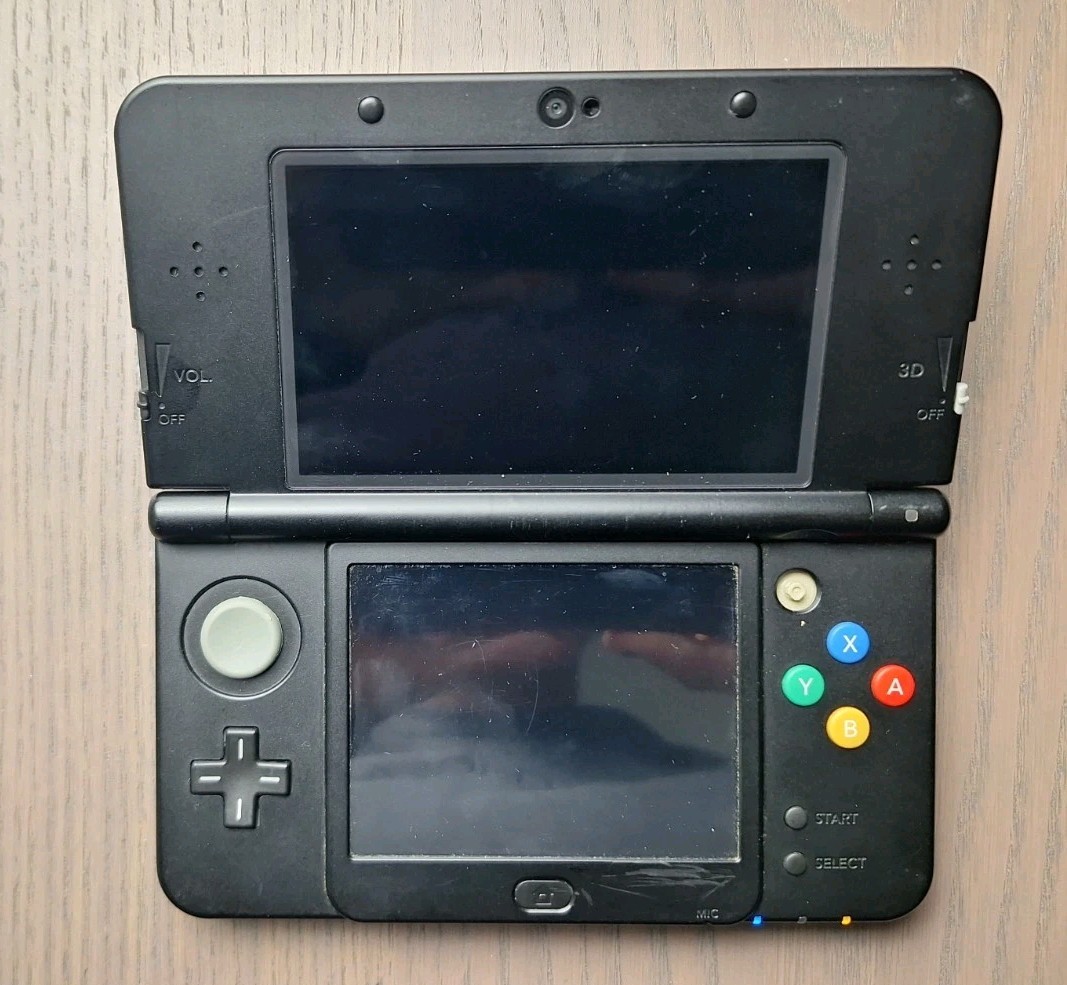 Nintendo New 3DS Black | Charger + 32GB SD Card | Region Free | USA TESTED