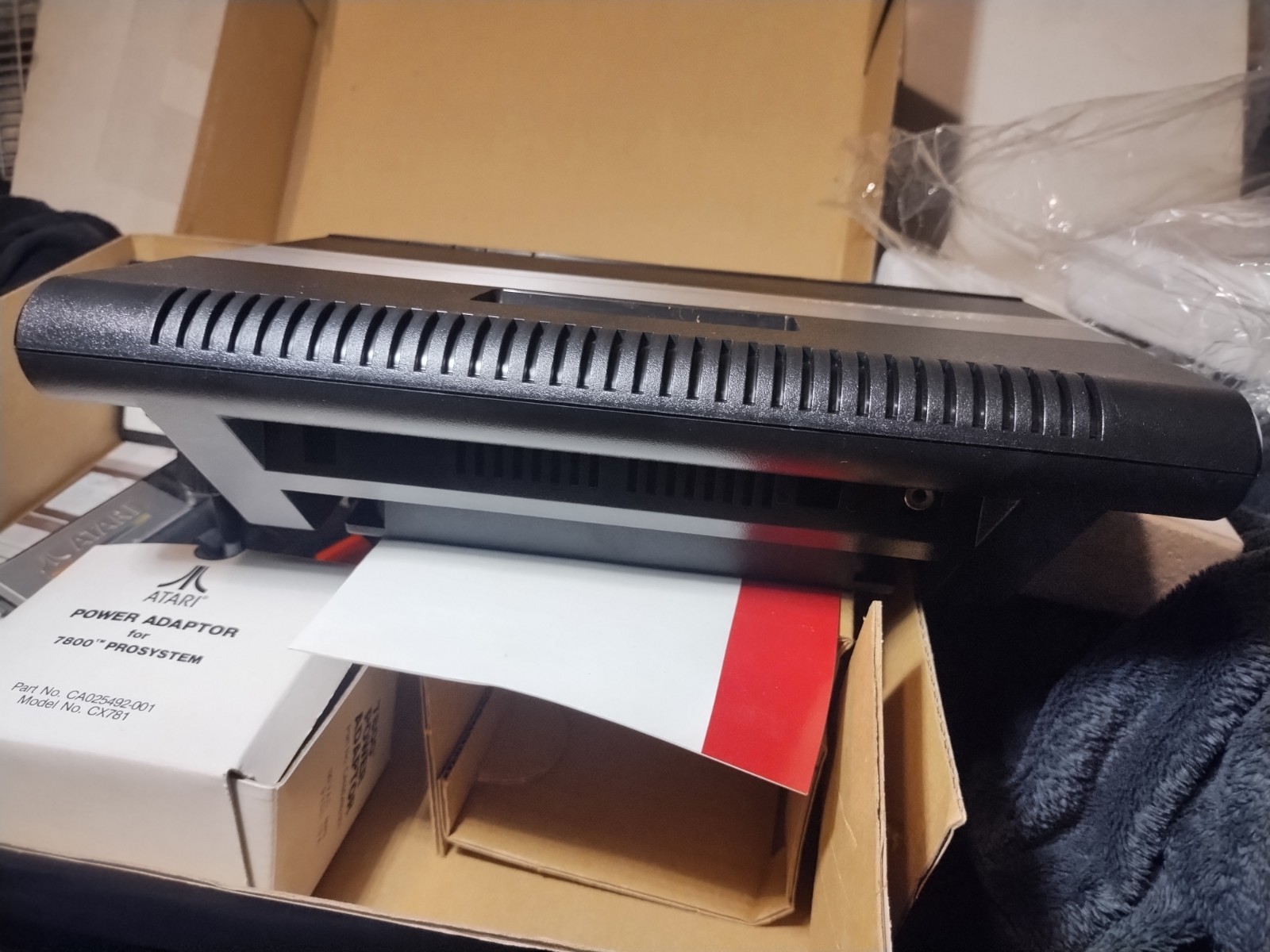 Atari 7800 Console System in Box Excellent Condition Matching Serial #