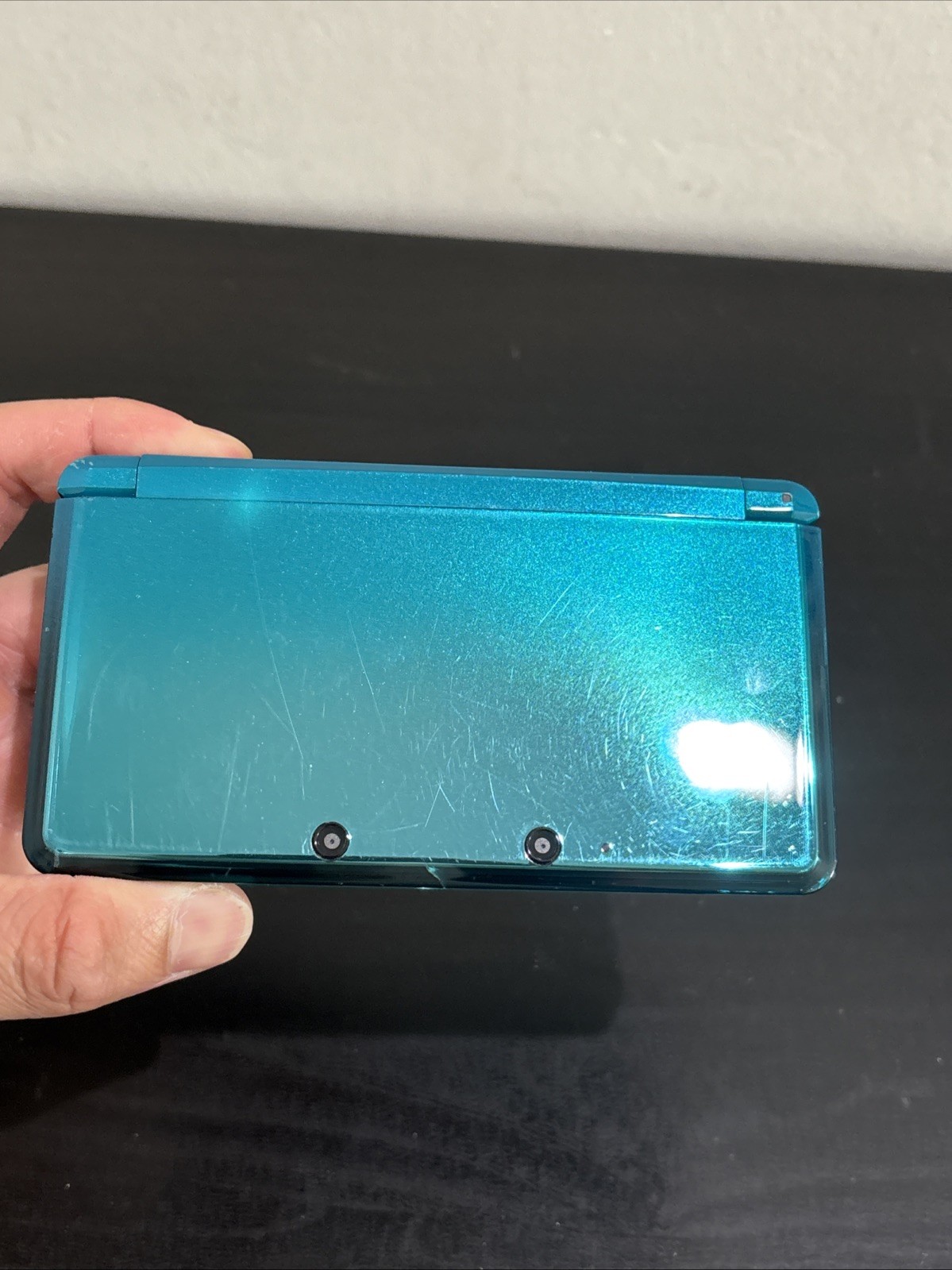 Aqua Blue Nintendo 3DS Console Good Used Condition Tested With Charger & Base