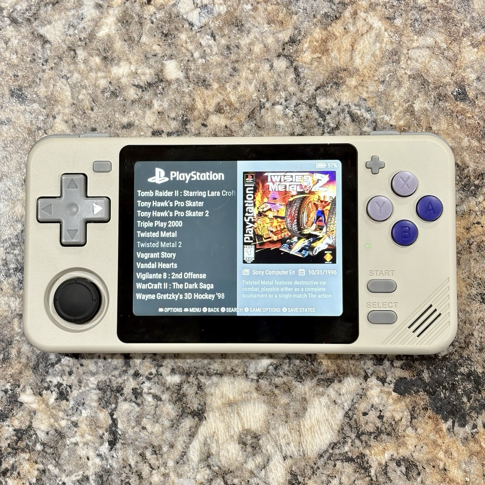 New PowKiddy RGB10X Gaming Handheld New 64GB Card Custom Loaded Ready To Play