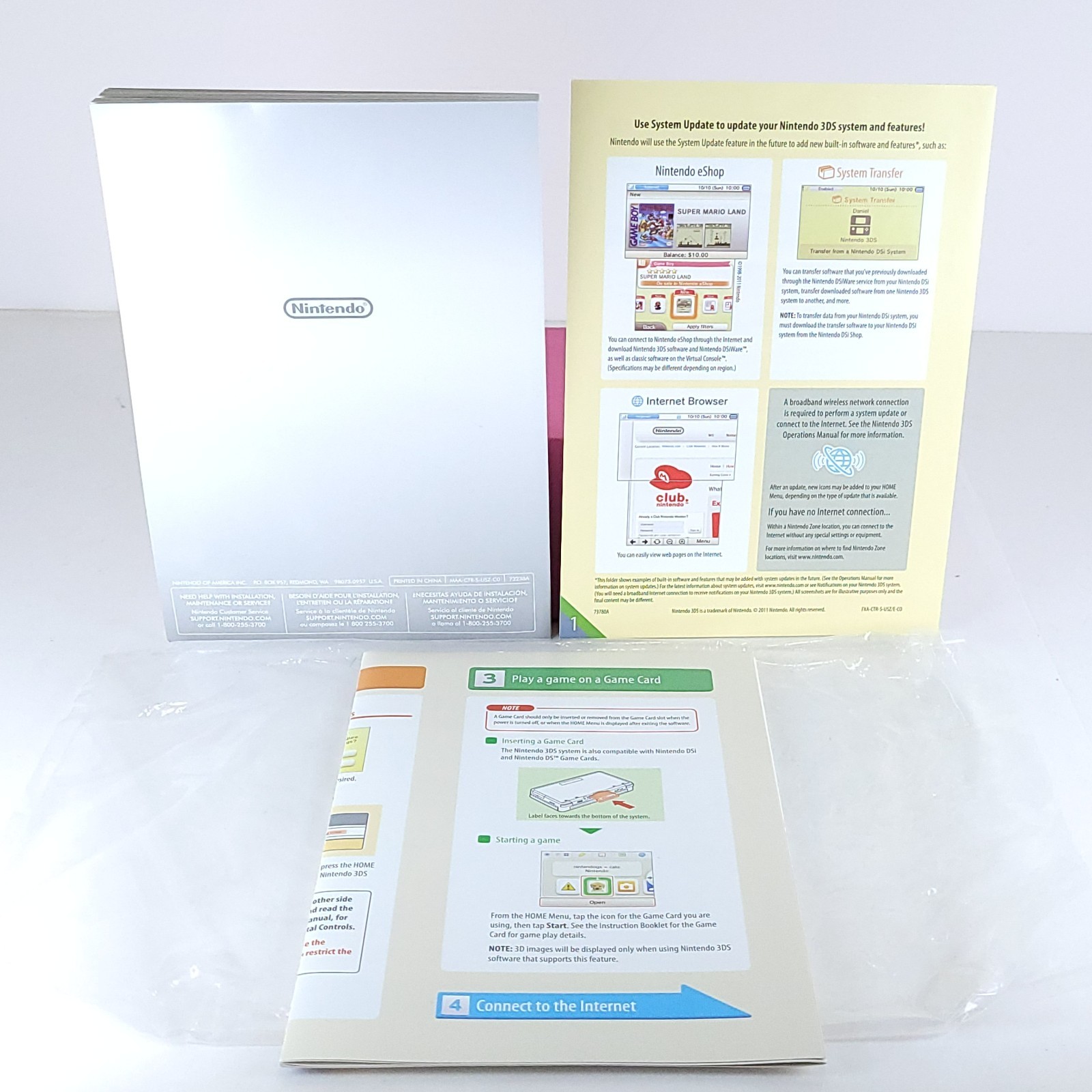 Nintendo 3DS 2GB Handheld System Cosmo Black CIB