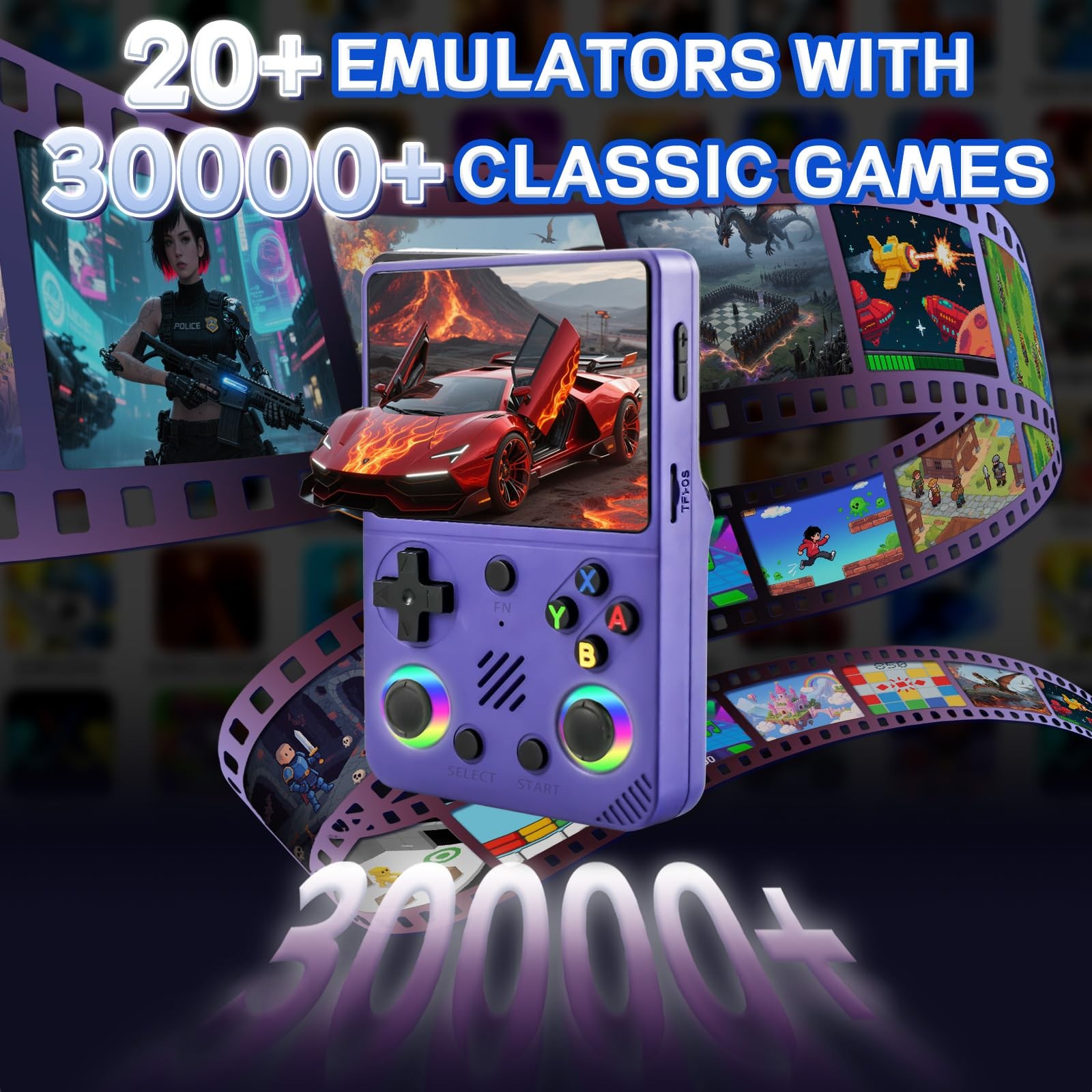 Colourbing RG36PRO Retro Video Game Console – Open Source System,3.5″IPS