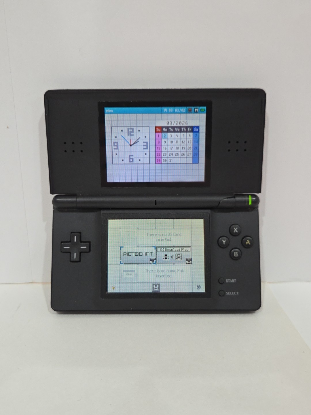 Nintendo DS Lite Console (Black) + 4 Games + Purple Case