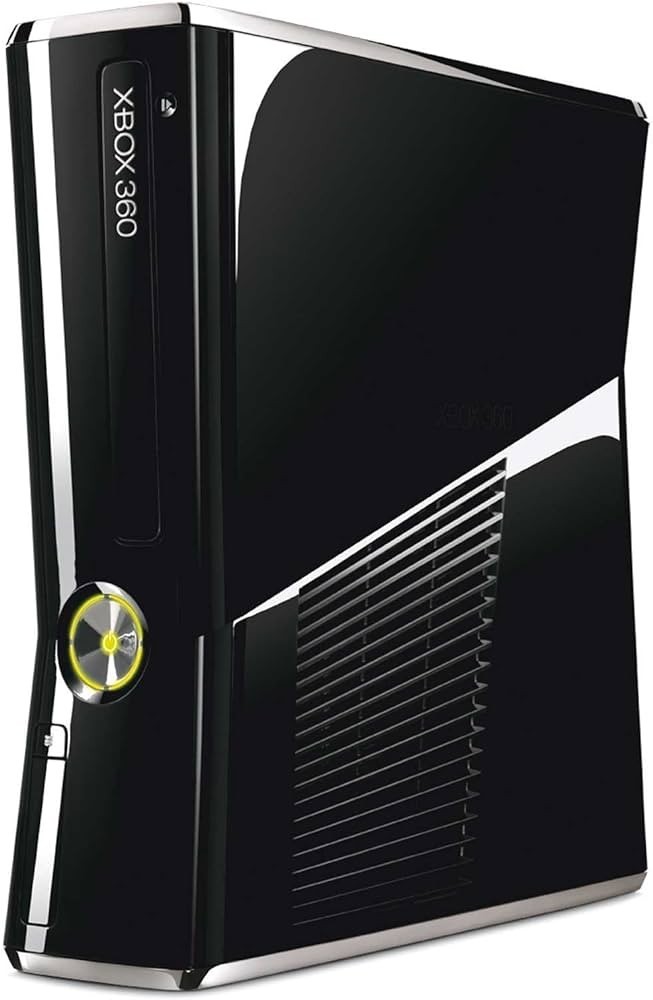 Xbox 360 Black Slim Gloss Console Only NO CORDS OR HARD DRIVE Tested & Works!