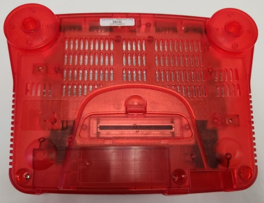 Vtg N64 Funtastic Watermelon Translucent RED Nintendo-64 Gaming Console System A