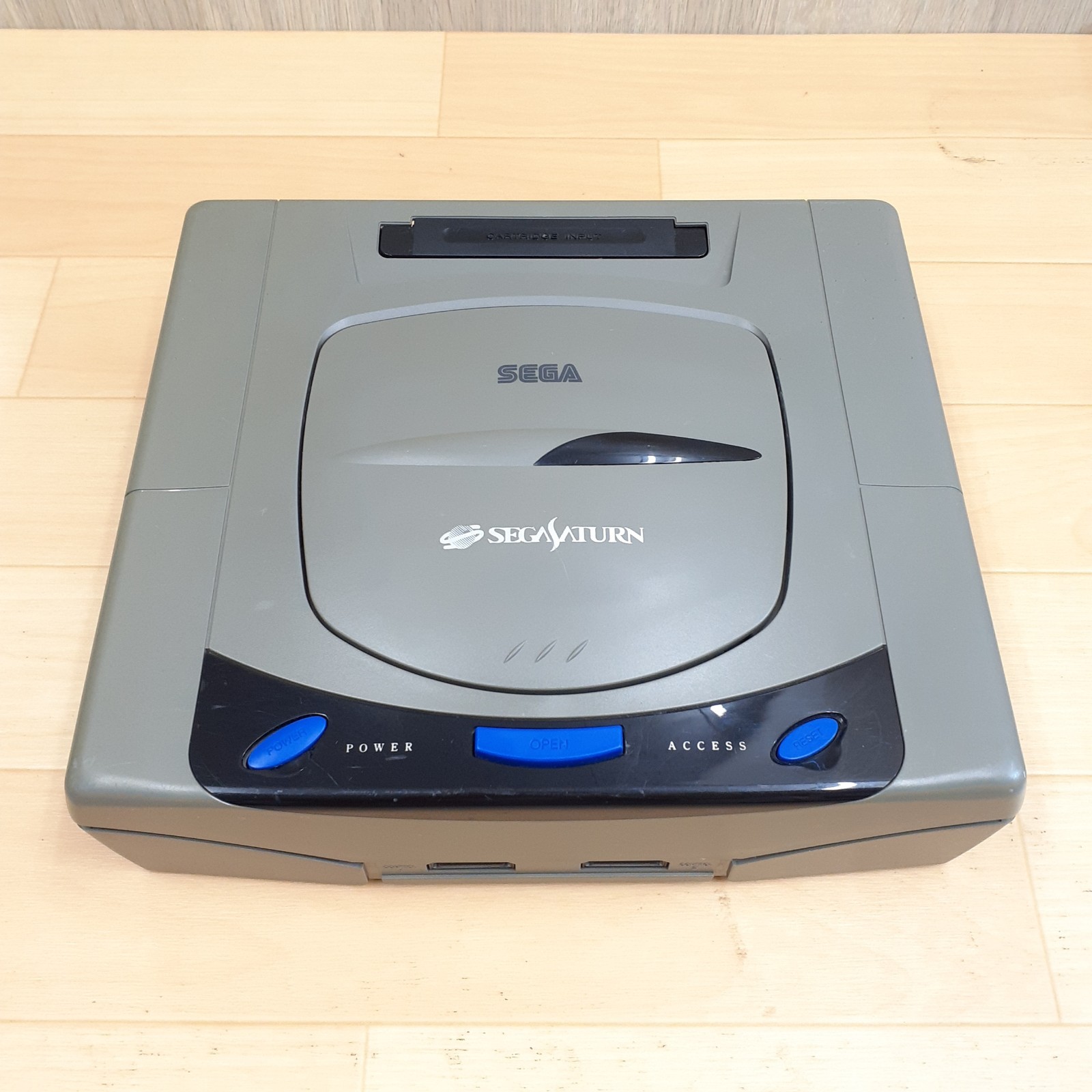 SEGA SATURN CONSOLE bundle with 2 controllers & 6 games Japan NTSC-J tested