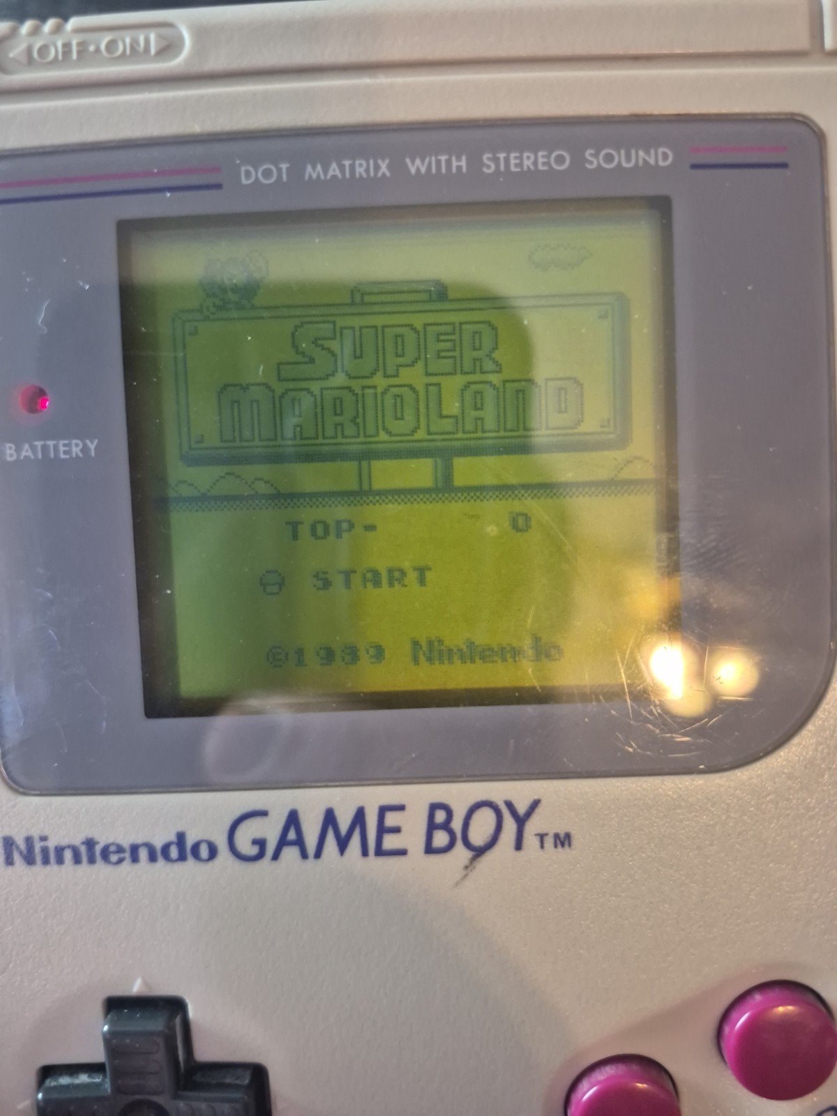 Original Nintendo Gameboy Console DMG-01 Plus 3 Games tested Please Read