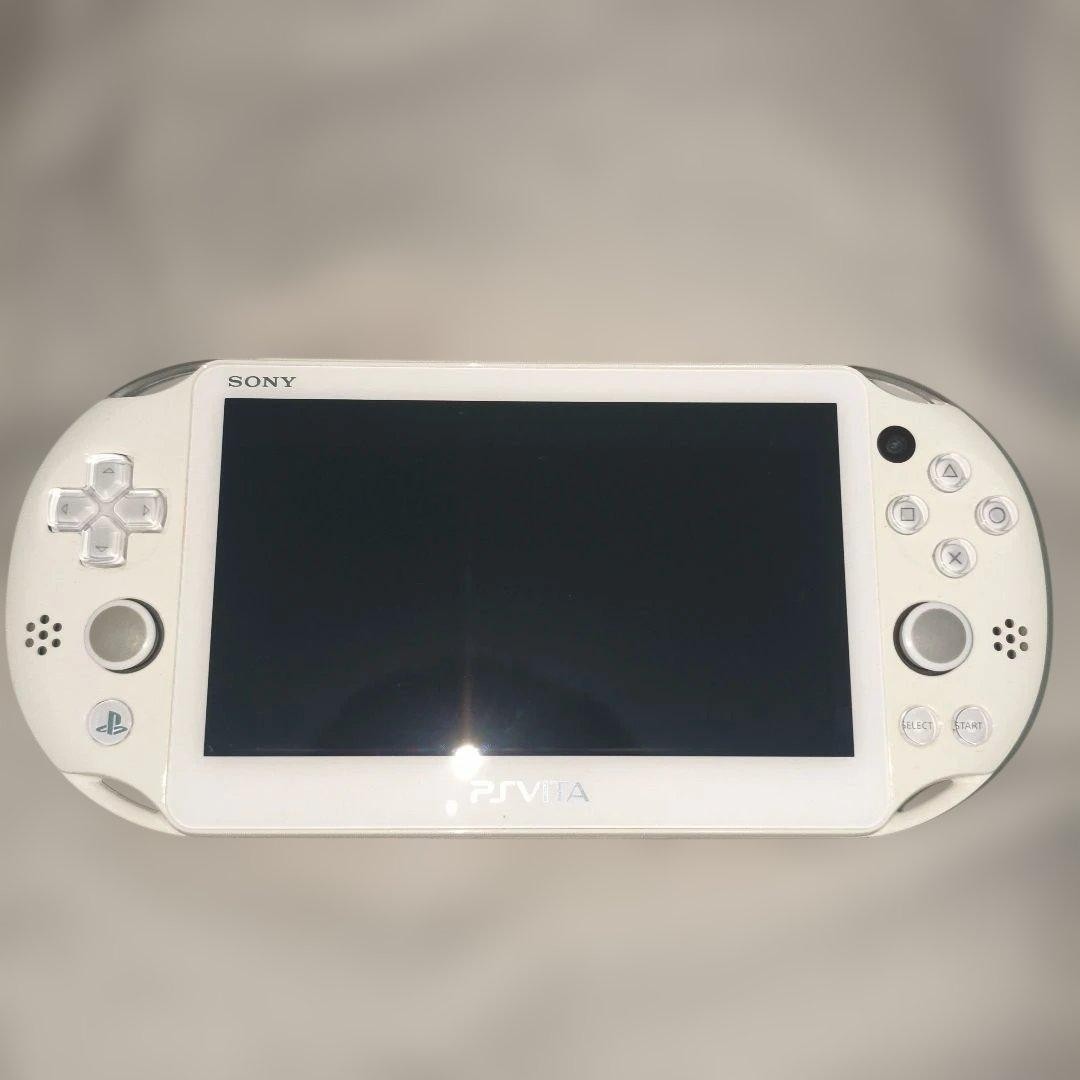 SONY PS Vita PCH-2000 Console White w/charger, 64GB memory card