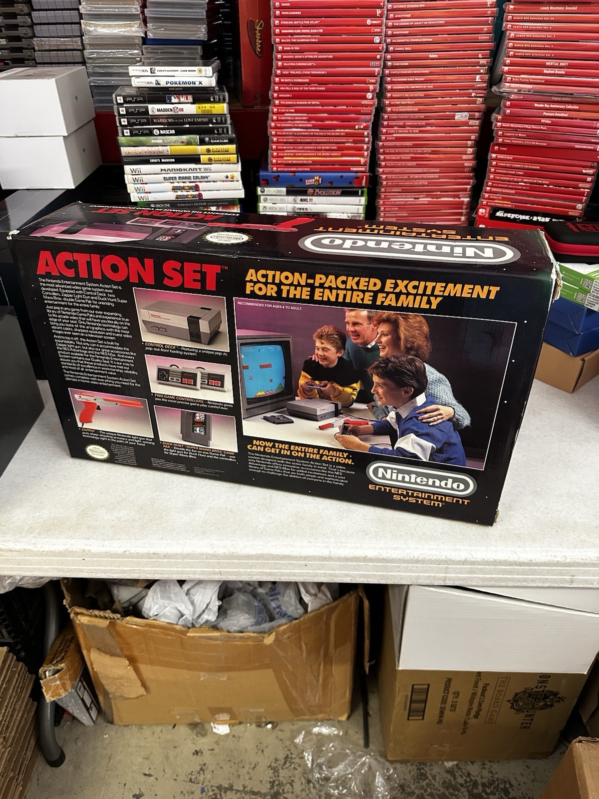 Nintendo NES Action Set Console – Complete In Box – Tested – Authentic – Clean!