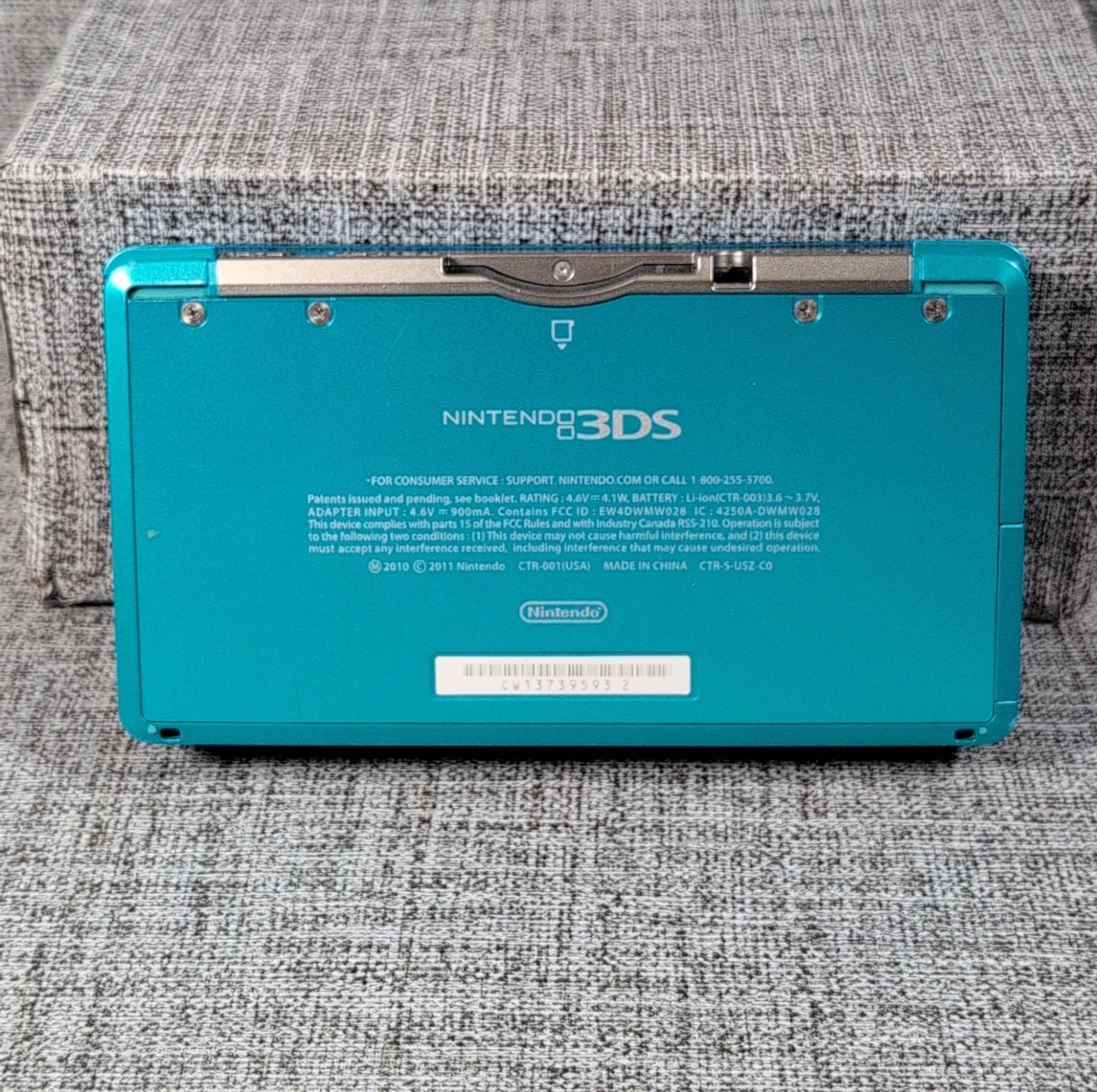 Nintendo 3DS Handheld System – Aqua Blue – Tested Working SD Card Stylus Charger