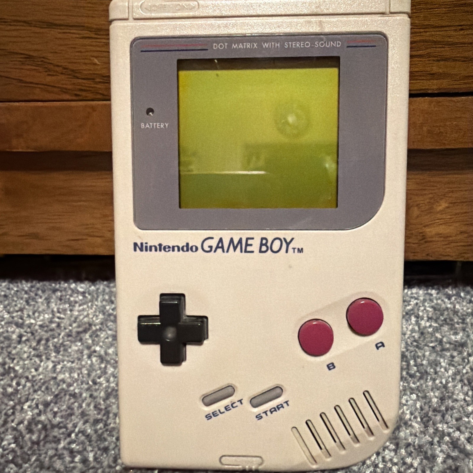 Original Nintendo Gameboy DMG-01 With OEM Carry Bag Working READ