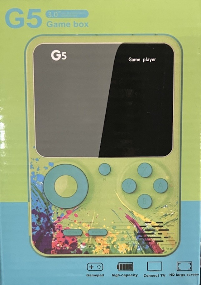 Gamebox G5 Handheld Game Player HD Screen Gamepad Connect TV Green Blue