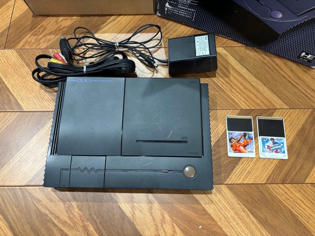 PC Engine Duo Console PCE Black Japan NEC PITG8 system Untested s1812M
