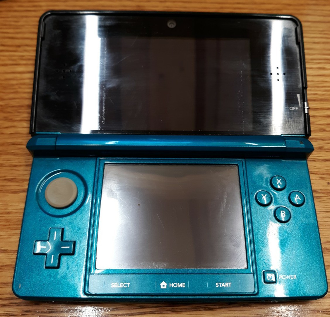 Nintendo 3ds Aqua Blue Console Lot W 5 Games And Charger Tested Works