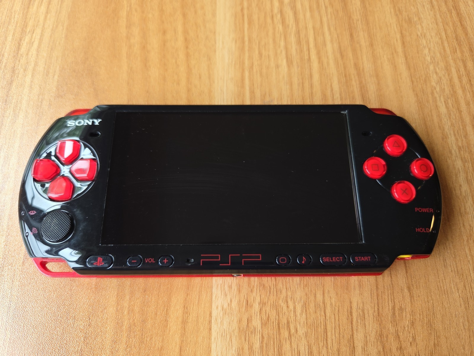 Sony PSP 3000 Console Black / Red – Good Condition + Charger