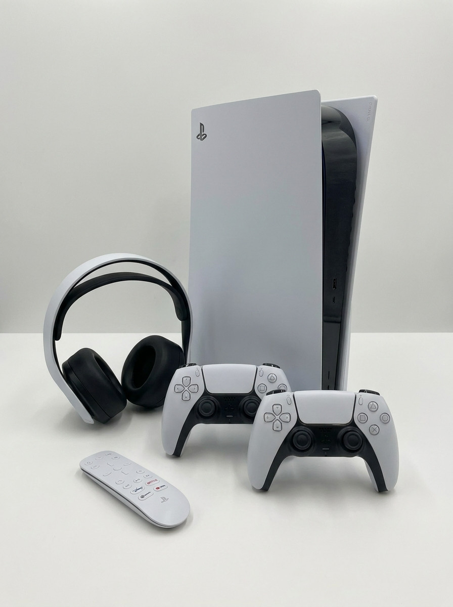 PS5 Digital Edition Bundle Sony INZONE H9 Headset 2 Controllers Stand