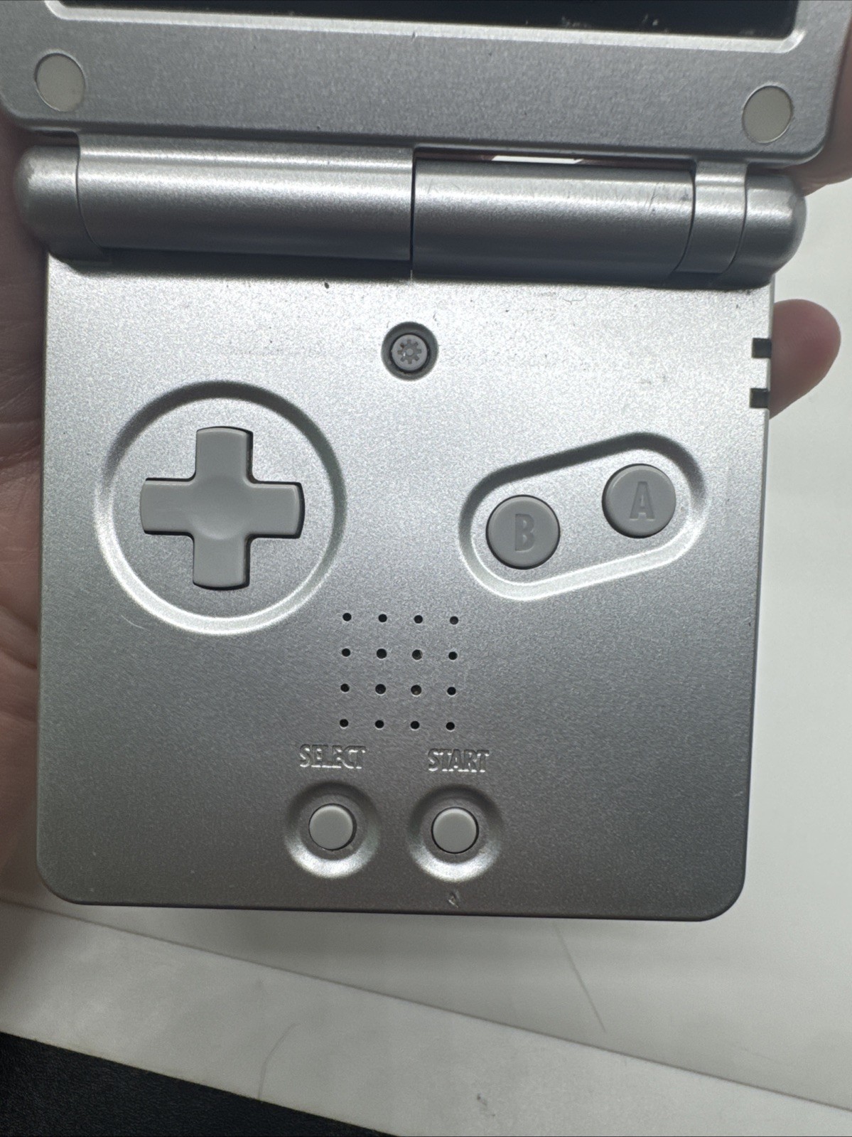 Nintendo Game Boy Advance SP Handheld System AGS-001 – Silver with Charger