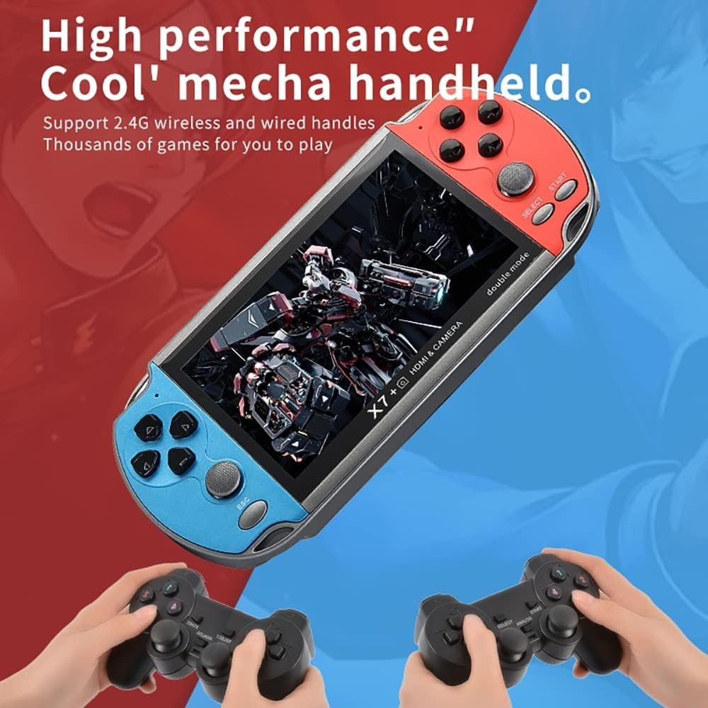 X7 Plus Handheld Game Console , Preload 10000 Games Portable Video Games Supp…