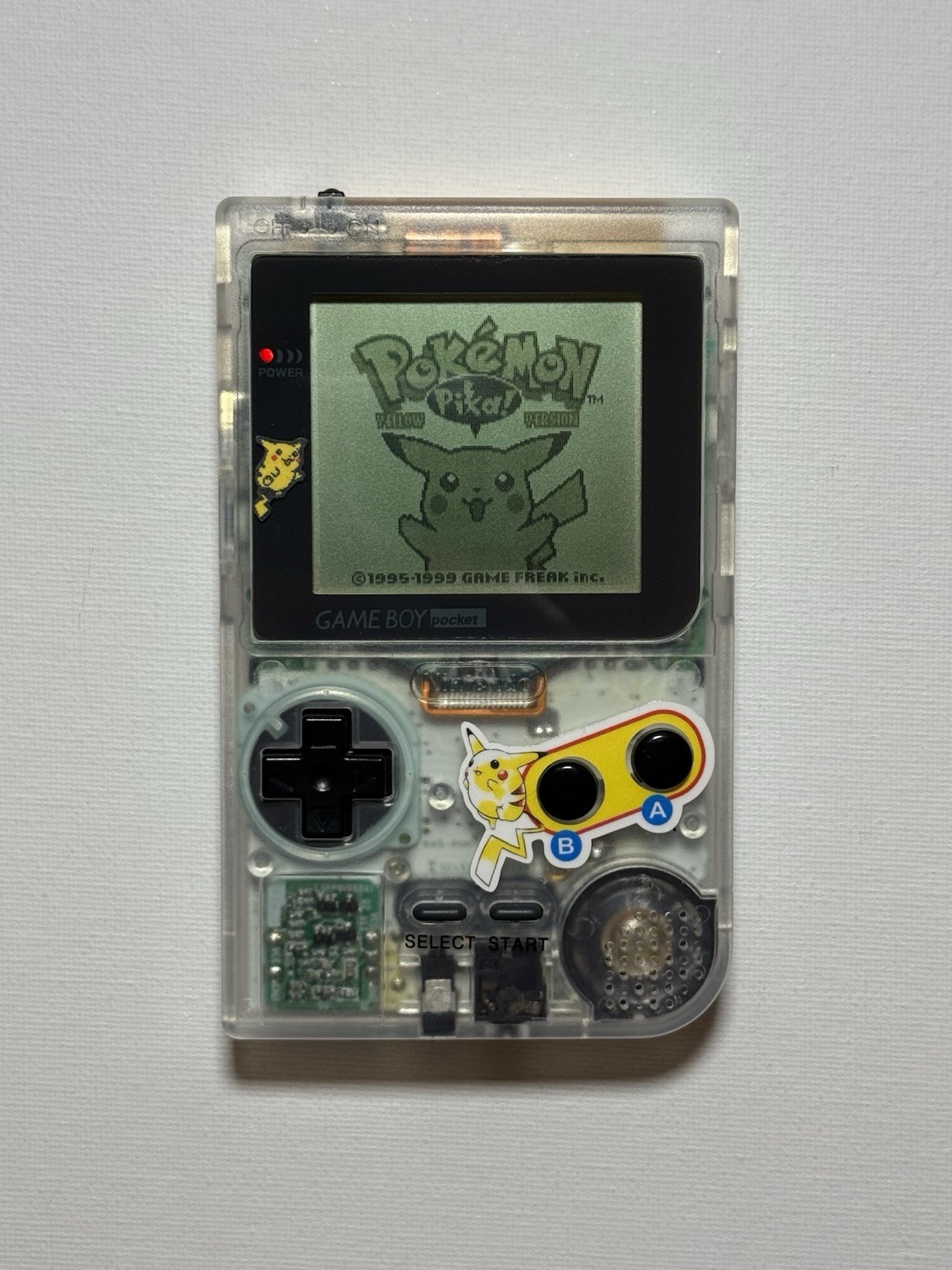 Nintendo Game Boy Pocket Console MGB-001 Clear Pikachu