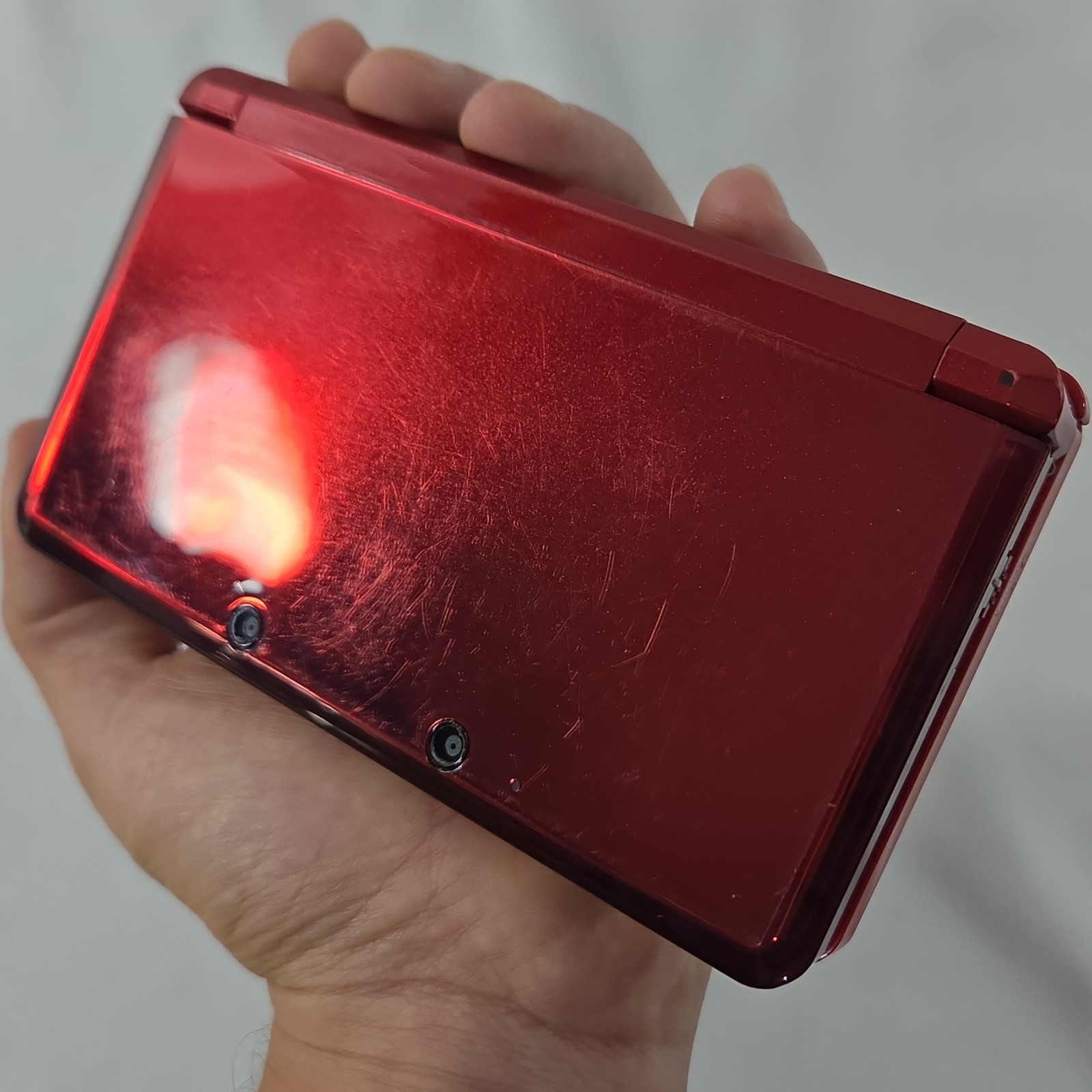 Nintendo 3DS Handheld System – Flame Red With Charger + 2GB SD CARD CTR-001