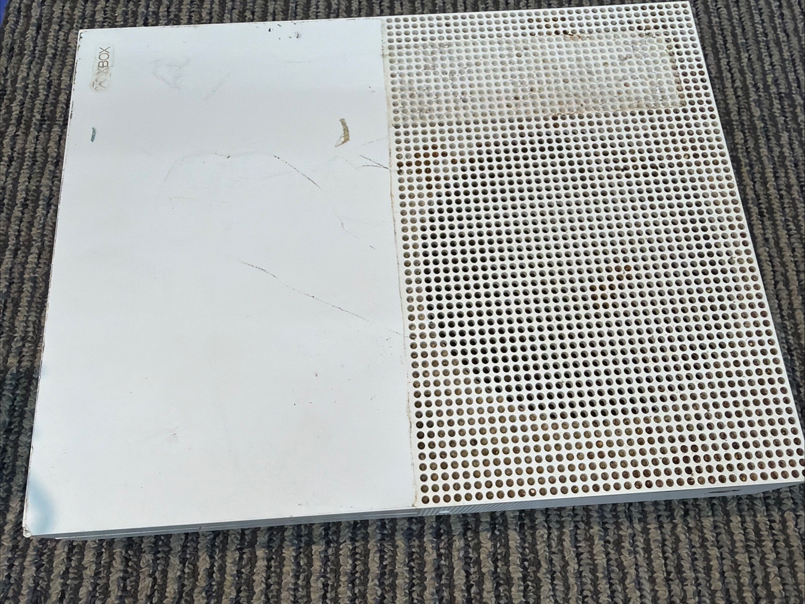Microsoft Xbox One S 1681 White System Console Only For Parts or Repair