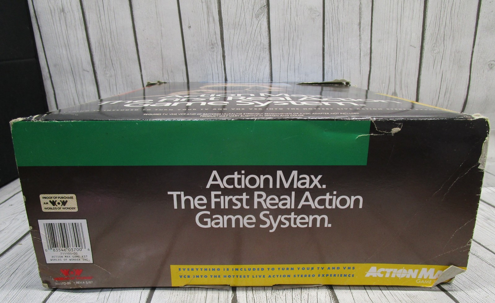 1987 ACTION MAX The First Real Action Game System W/ Sonic Fury Game WOW