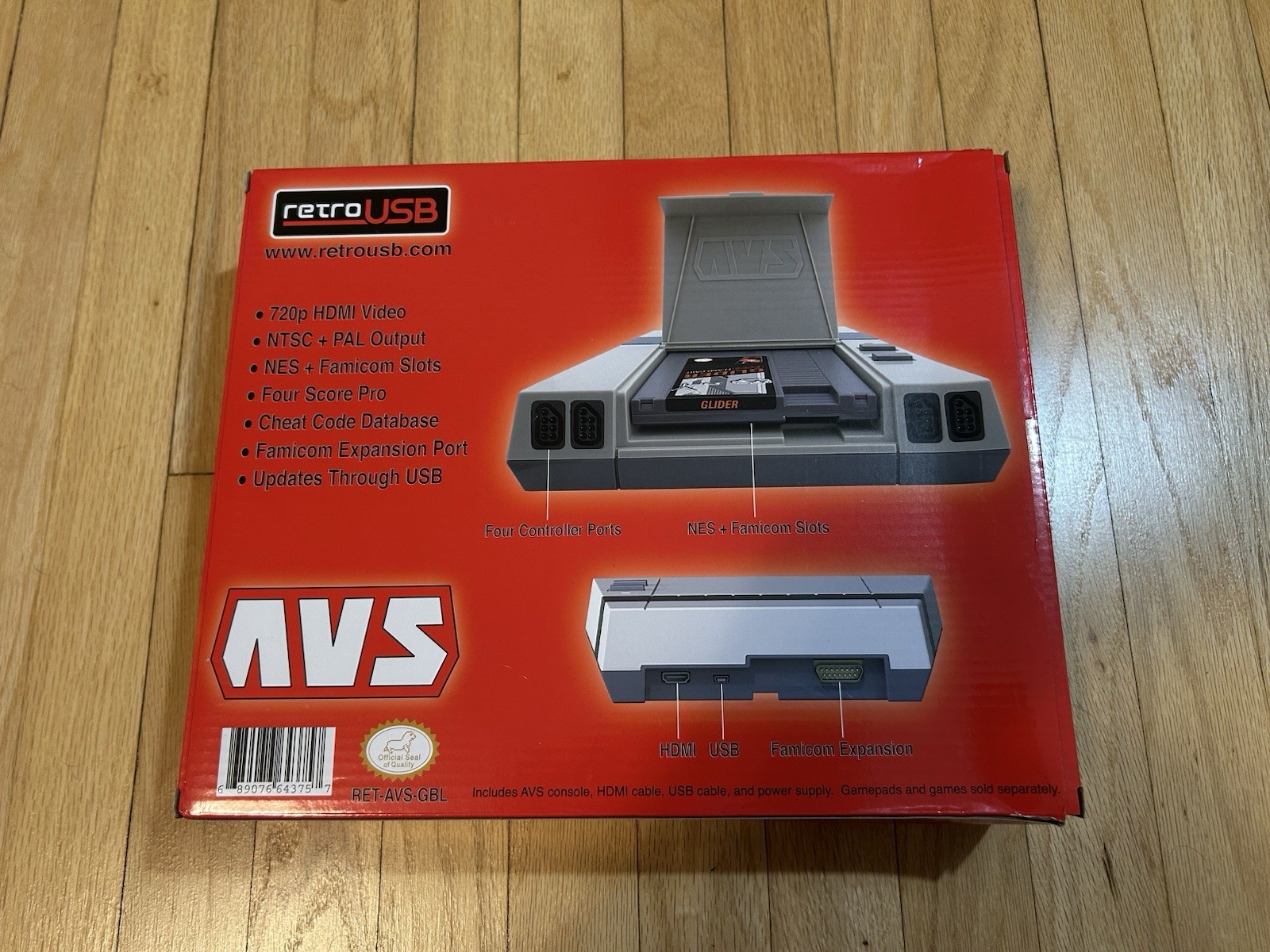 retroUSB AVS NES Home Console CIB (Rare & Discontinued)