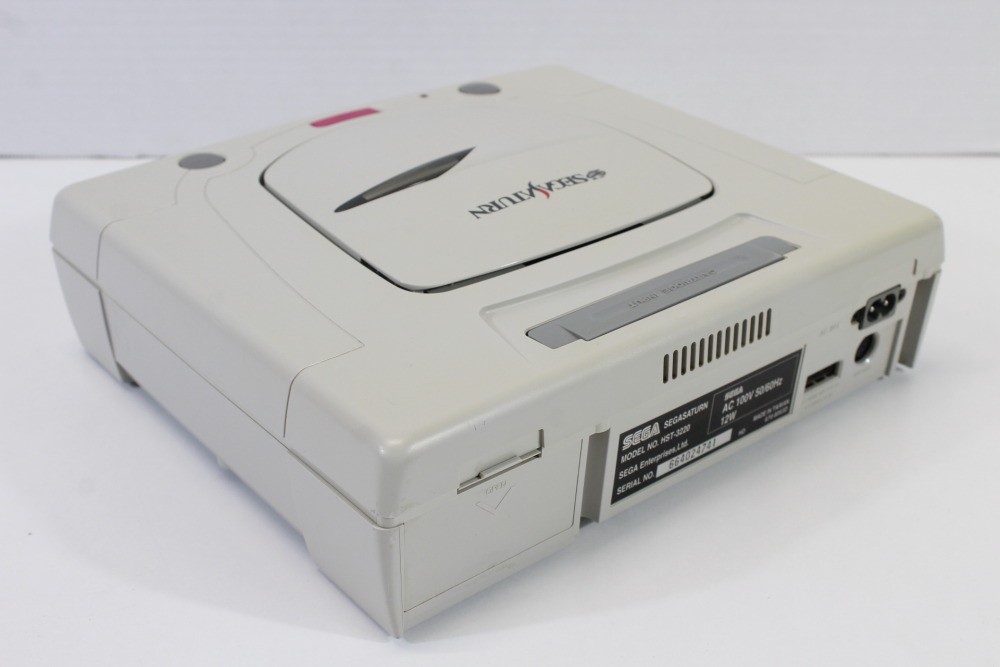 SEGA Saturn White Console Controller x2 AC AV HST-3220 SS JP Japan WORKING #3