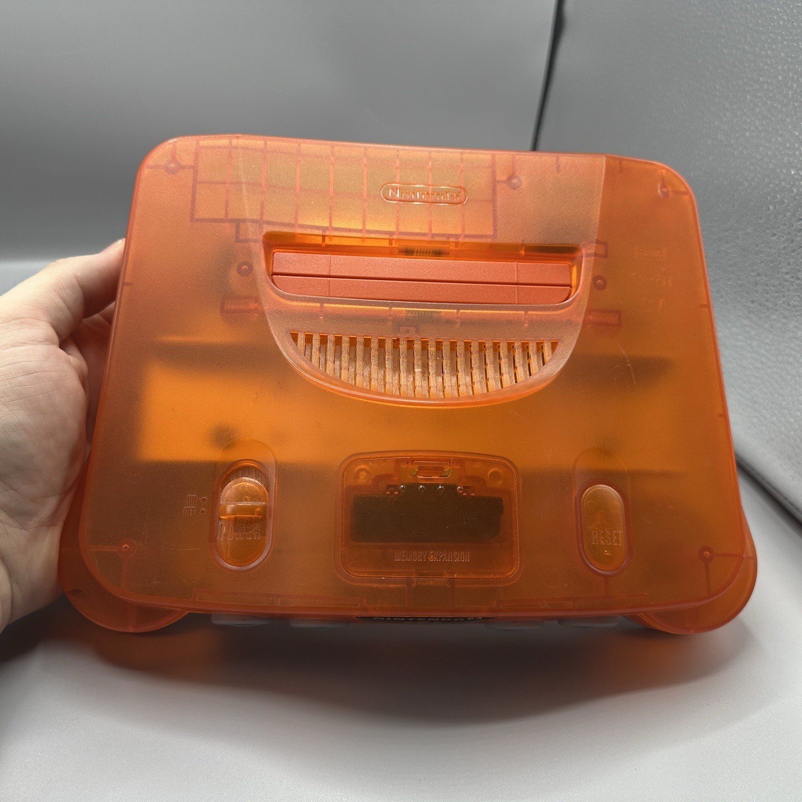 USA Nintendo 64 N64 Fire Orange Funtastic Console w/ OEM Controller -TESTED