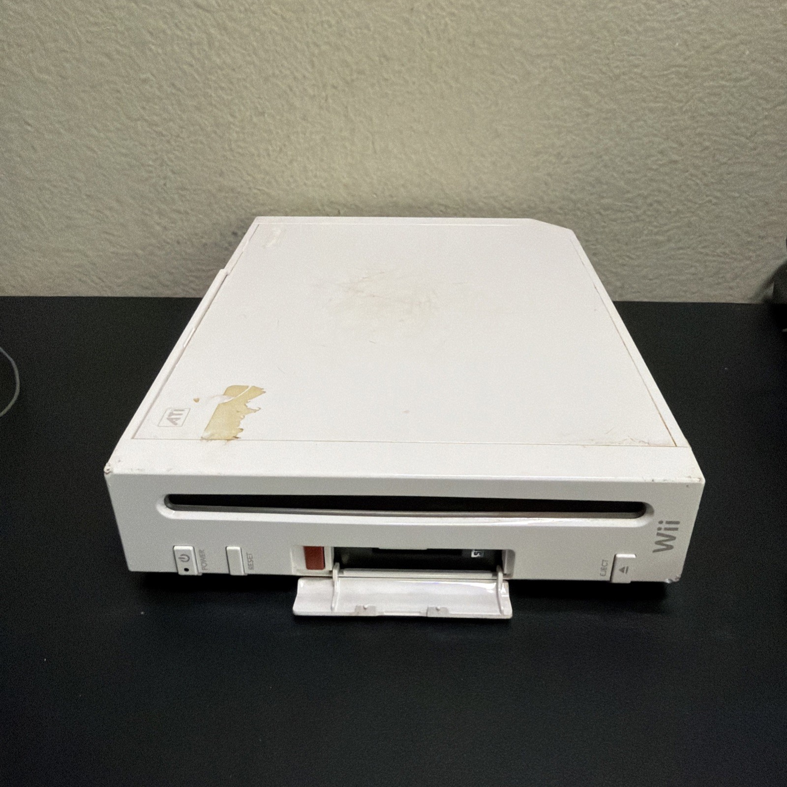 Nintendo Wii RVL-001 Gamecube Console-White w/ Wii Mote and Sensor Bar