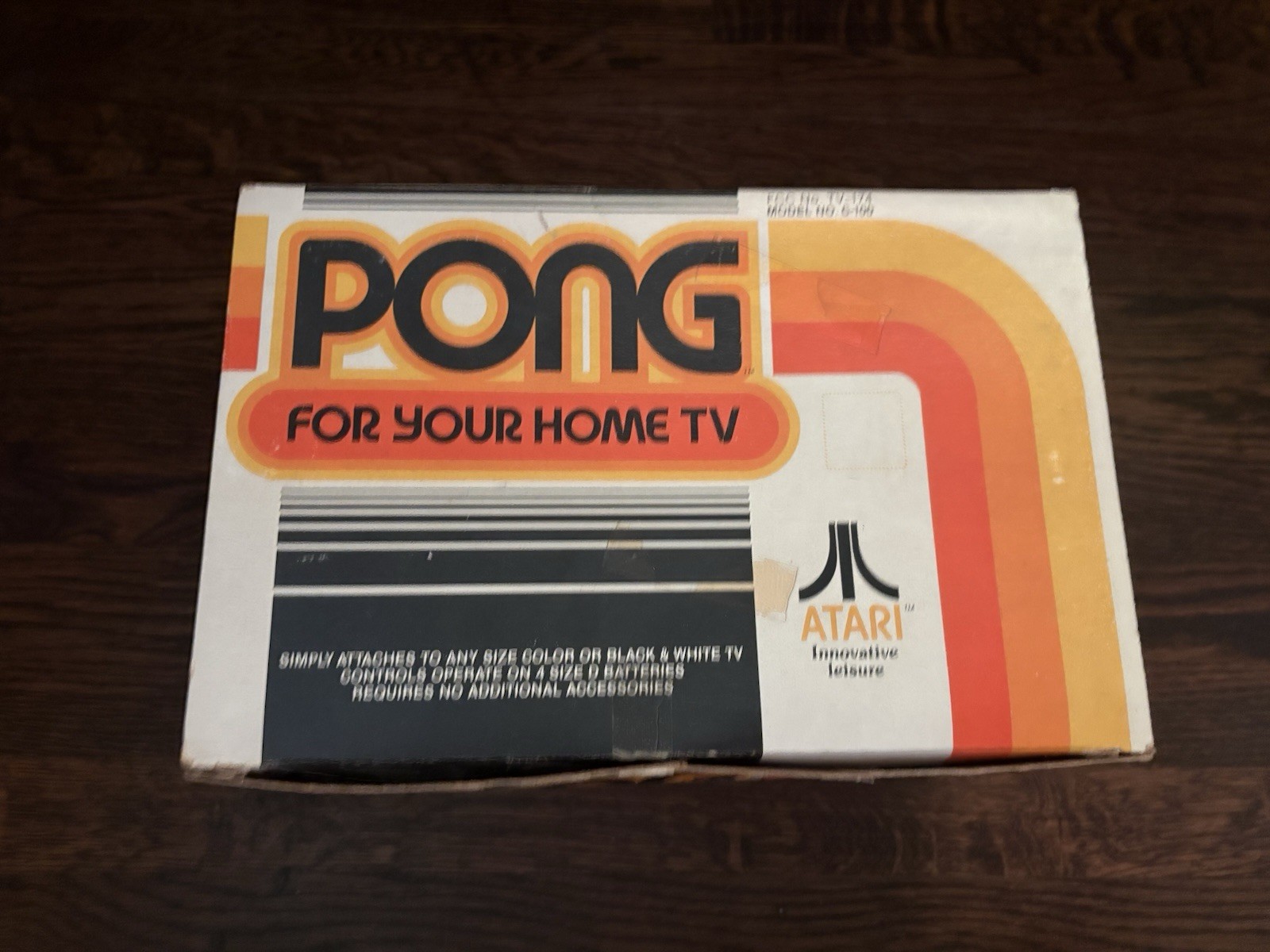 Atari C-100 Pong Console in original box with instructions/warranty card