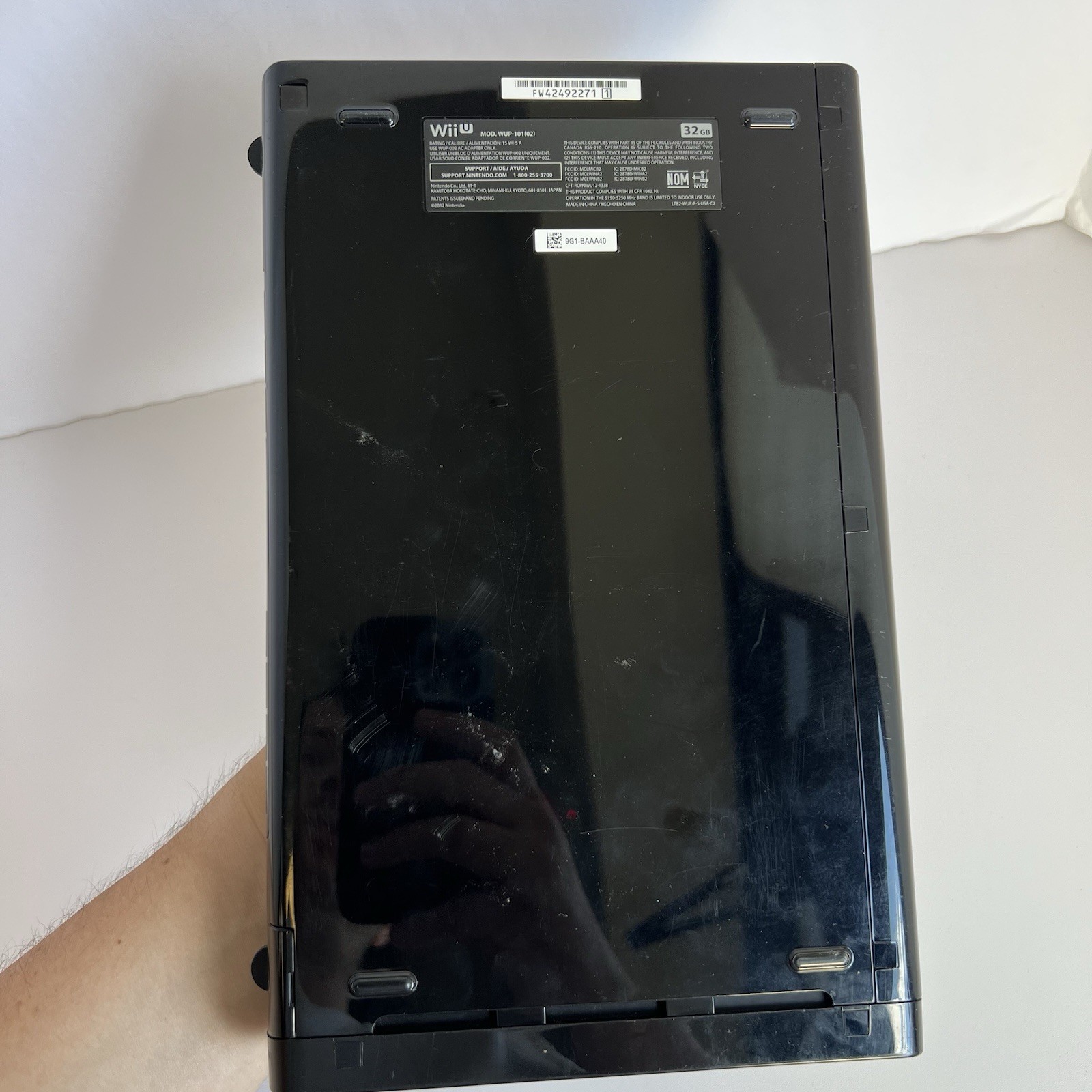 Genuine Nintendo Wii U WUP-101(2) 32GB Black Console Only – Tested Working