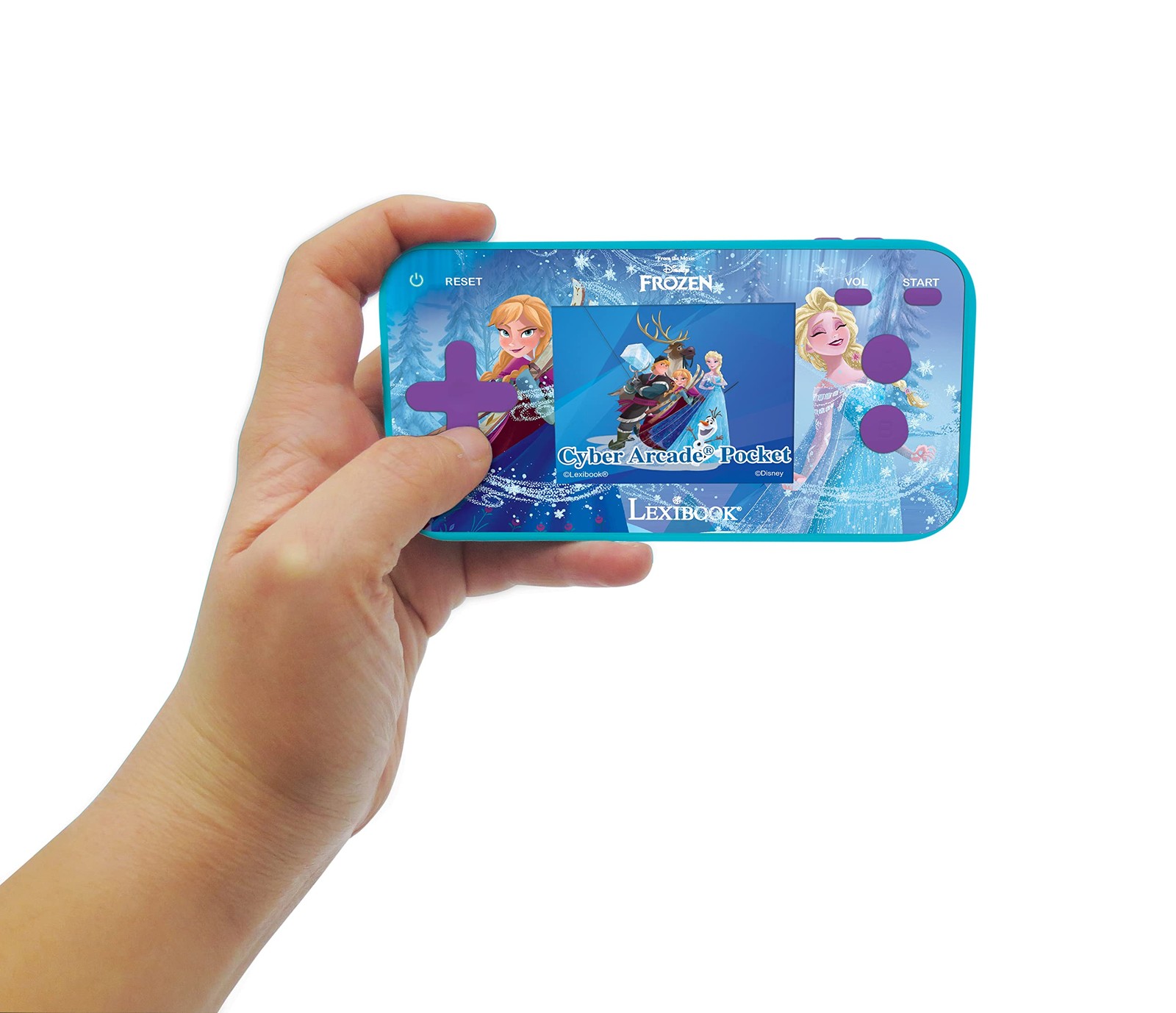 Frozen Arcade Pocket Gaming Console, 150 Games, LCD, Battery Operated, Purple…