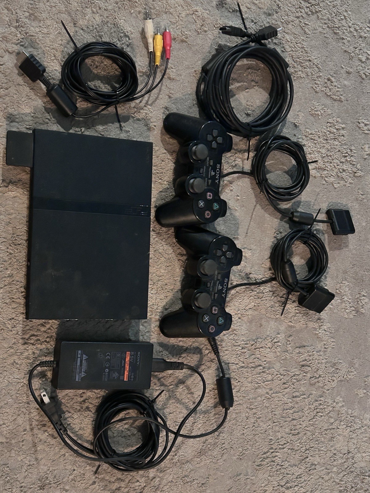 Sony PlayStation 2 PS2 Slim Console SCPH-70012 Bundle – Tested Works