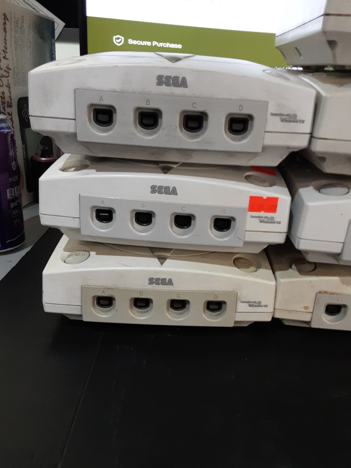 Lot Of 10 Broken Sega Dreamcast Consoles Various Issues