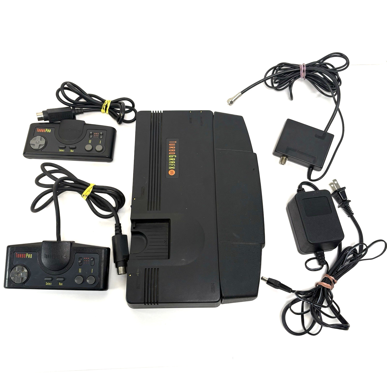NEC TurboGrafx-16 Console HES-TGX-01 + 2 TurboPads OEM AC RF