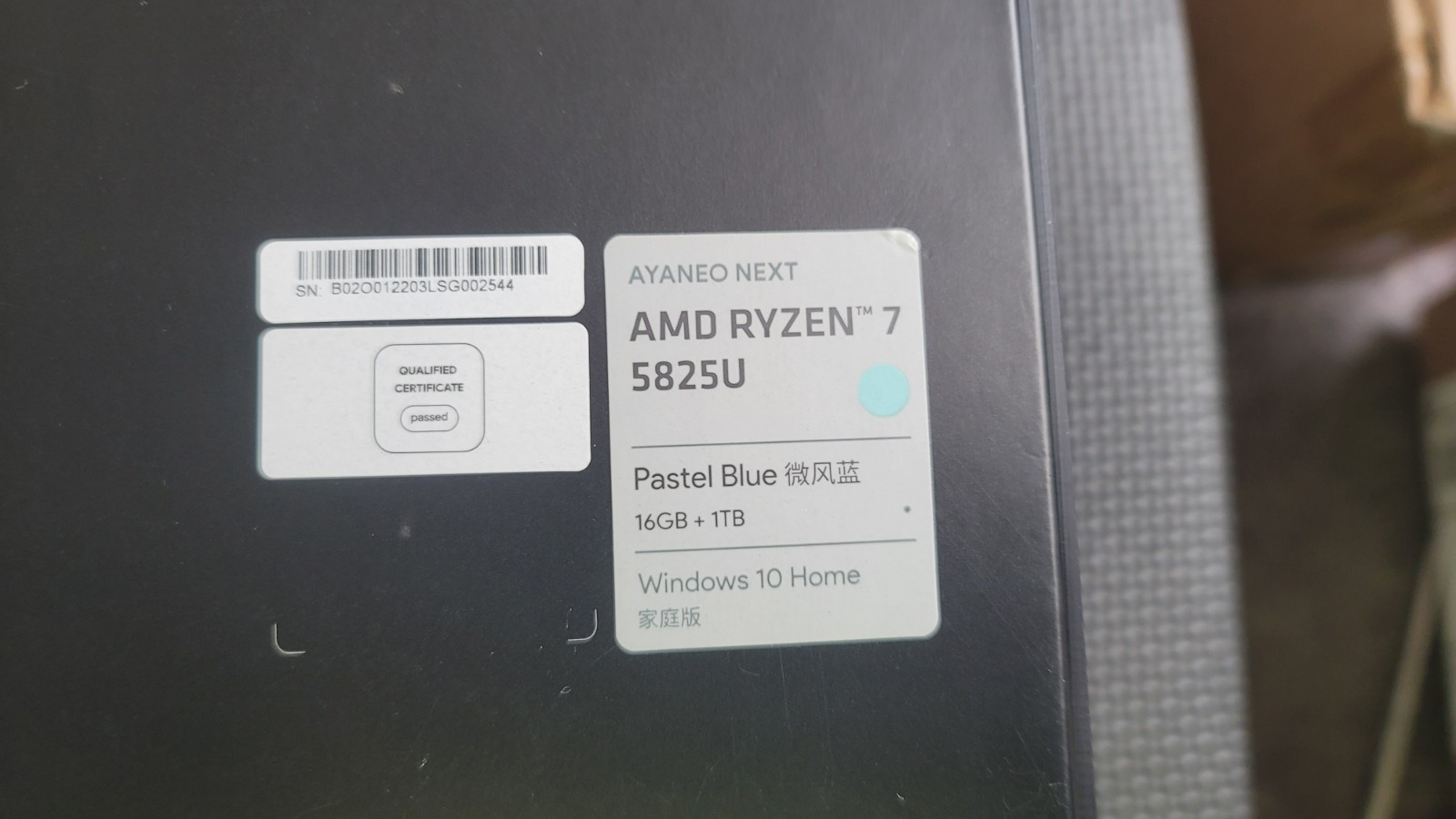 AYANEO NEXT TABLET PC (16GB 512GB STORAGE) (BLUE) AMD RYZEN 7 5825U (GXRG)