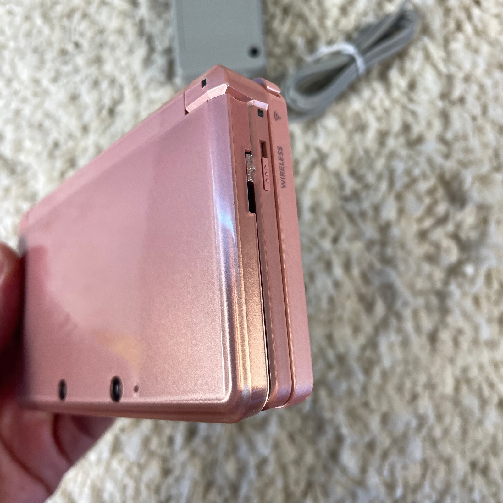 Nintendo 3DS Pearl Pink Handheld Handheld Console System CTR-001 Tested